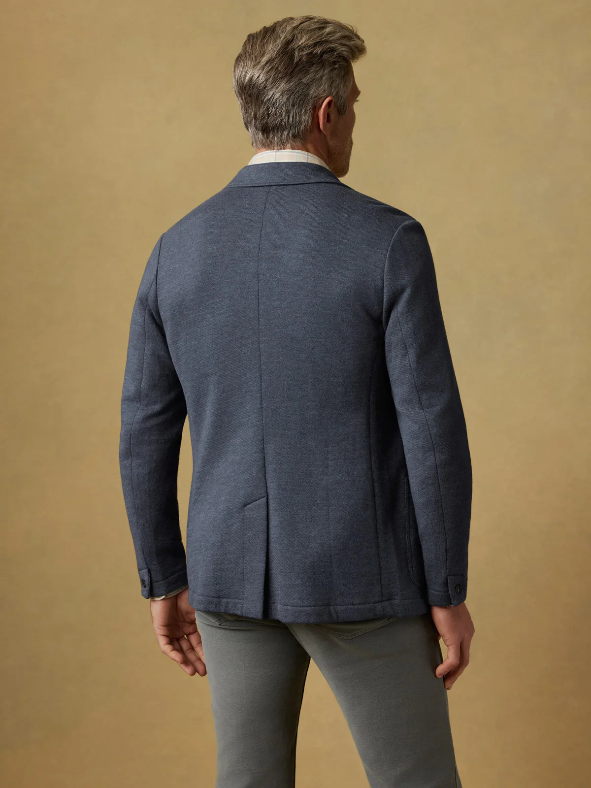 Faherty Inlet Knit Blazer - Deep Navy Melange