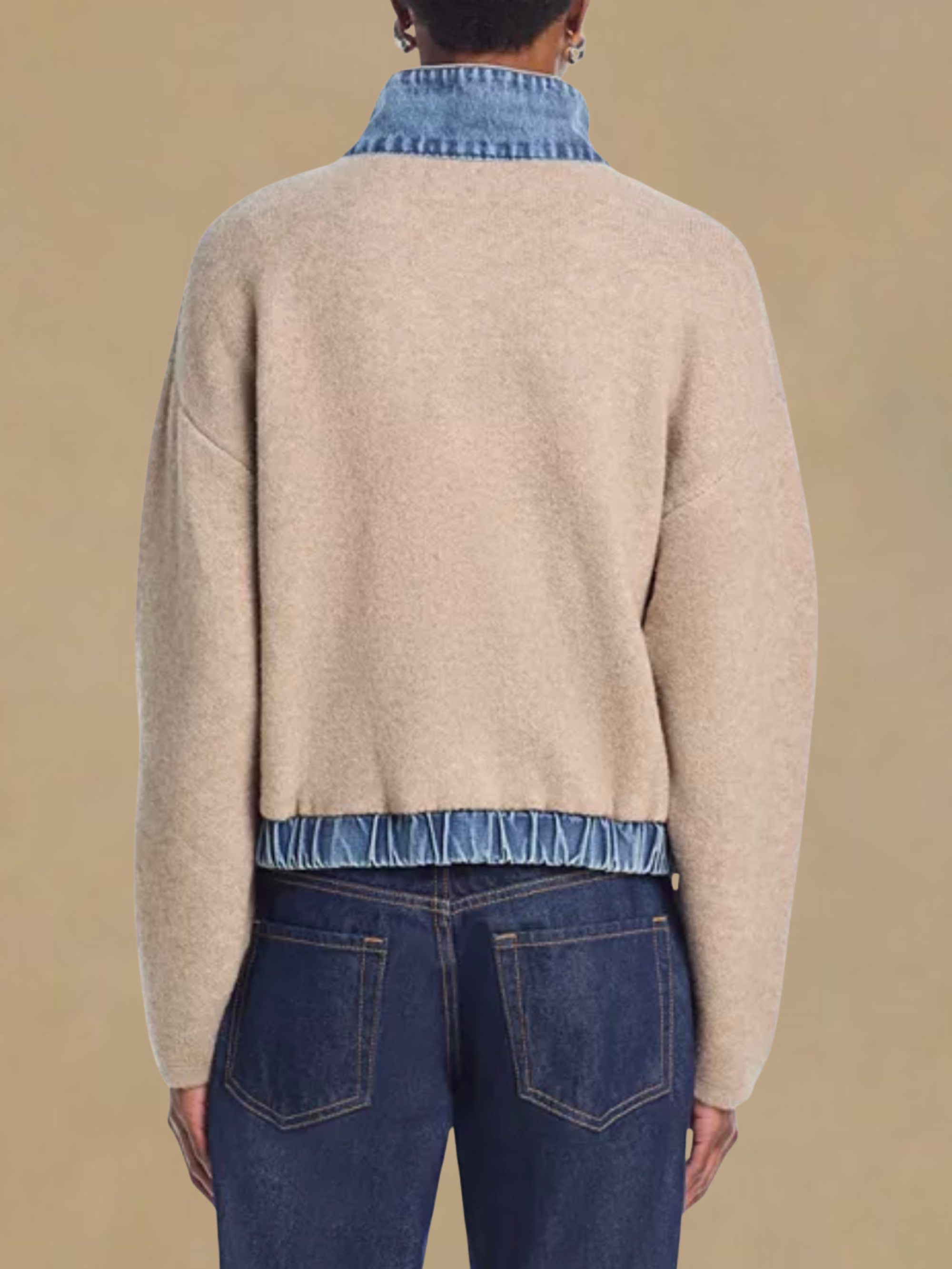 BlankNYC Sweater Bomber Jacket