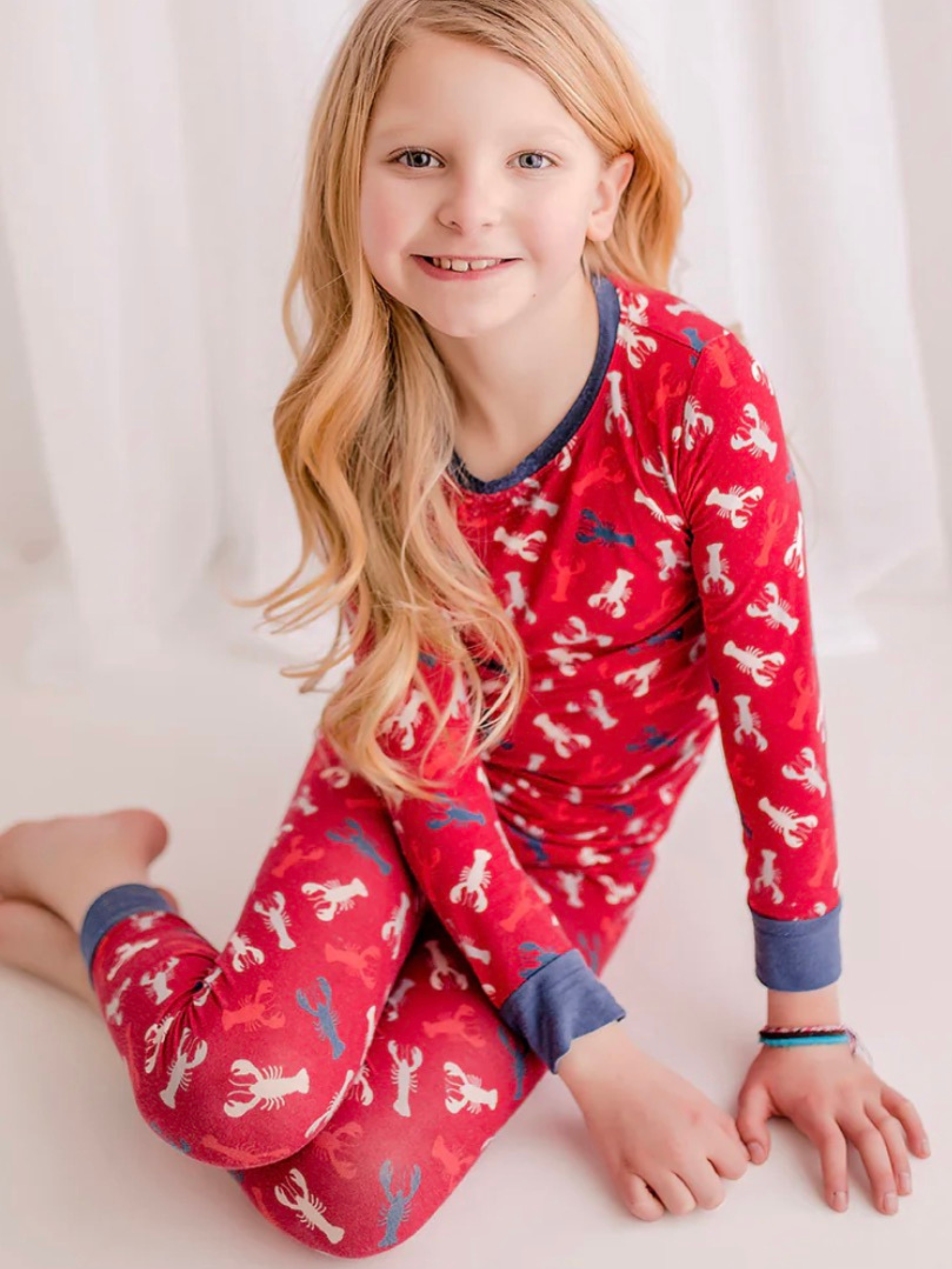 Bailey Baby Co. - Abel Maine Atlantic Lobster Two Piece Pajama Set