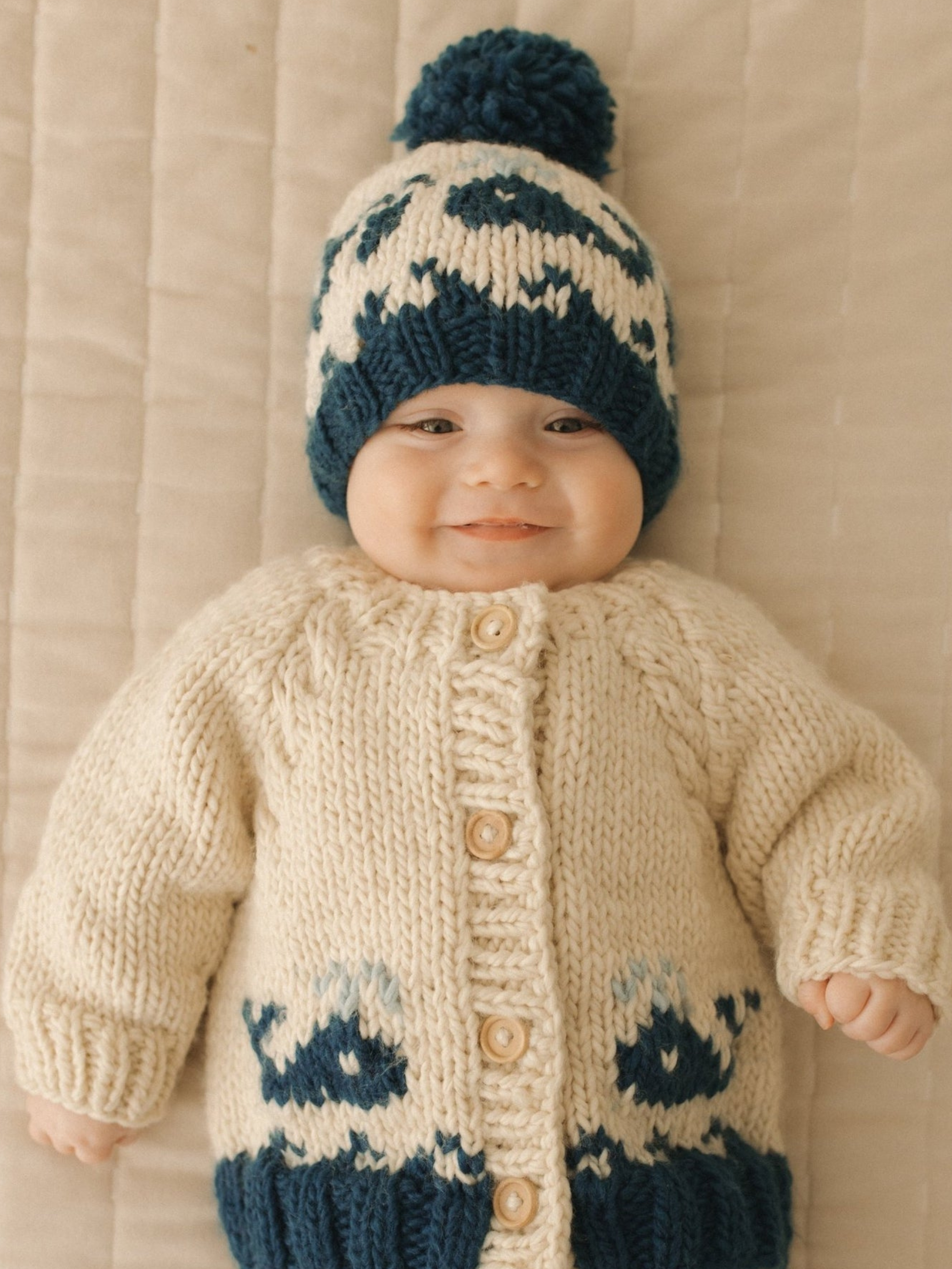 Huggalugs Whale Cardigan Sweater