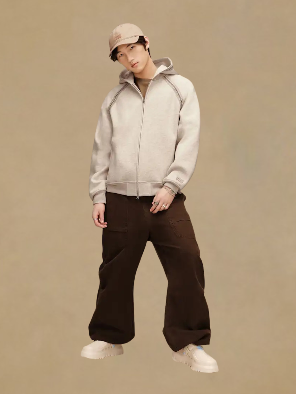 UGG Tasman Full Zip Jacket - Caribou Heather