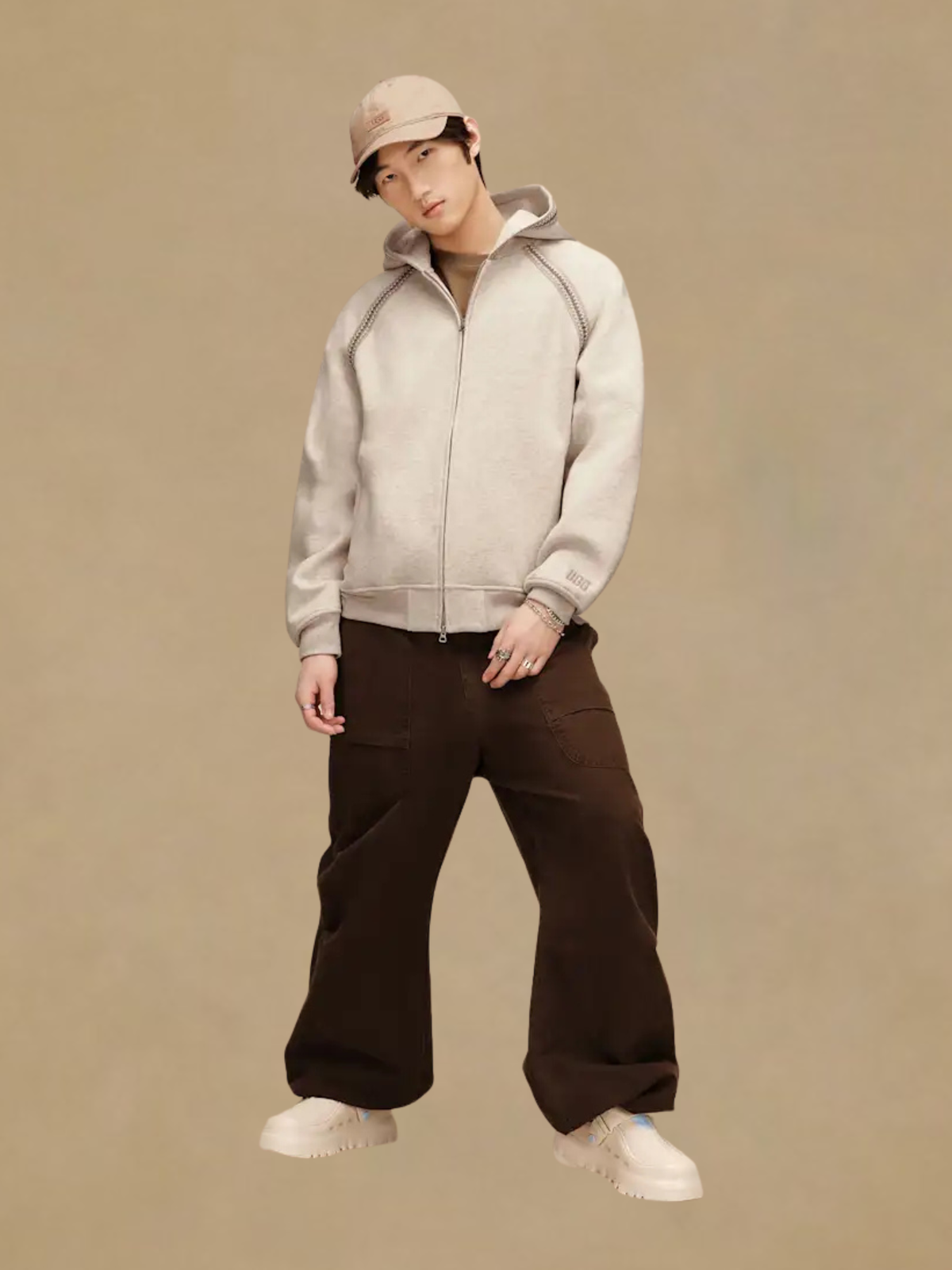 UGG Tasman Full Zip Jacket - Caribou Heather