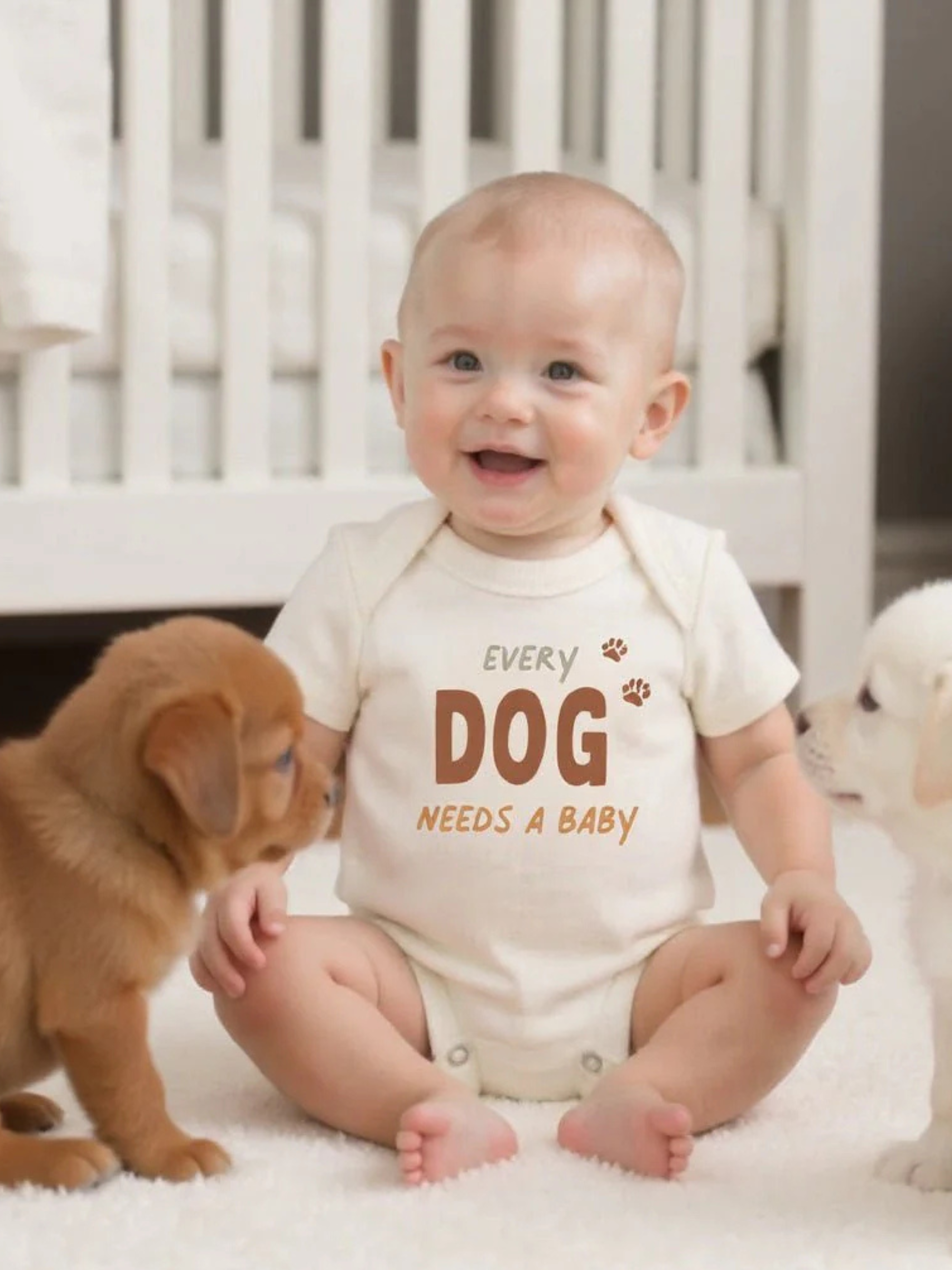 Finn + Emma Every Dog Needs a Baby Onsie