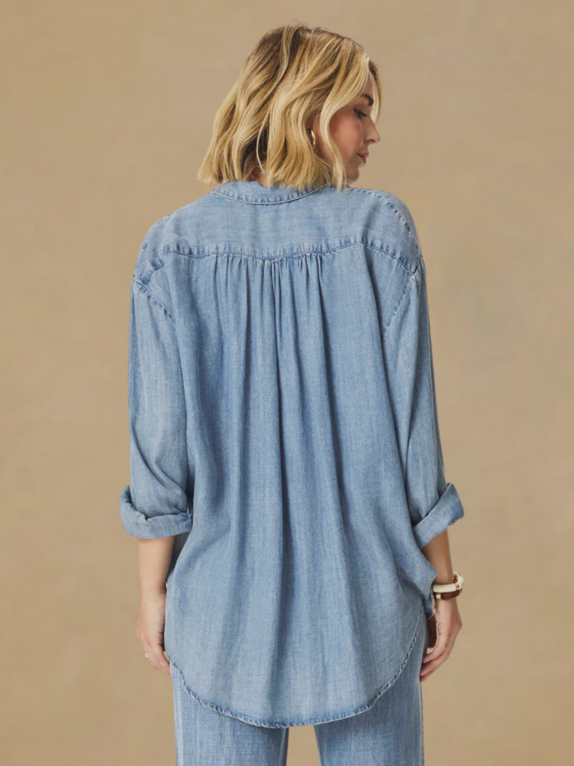 Splendid Indigo Button Down