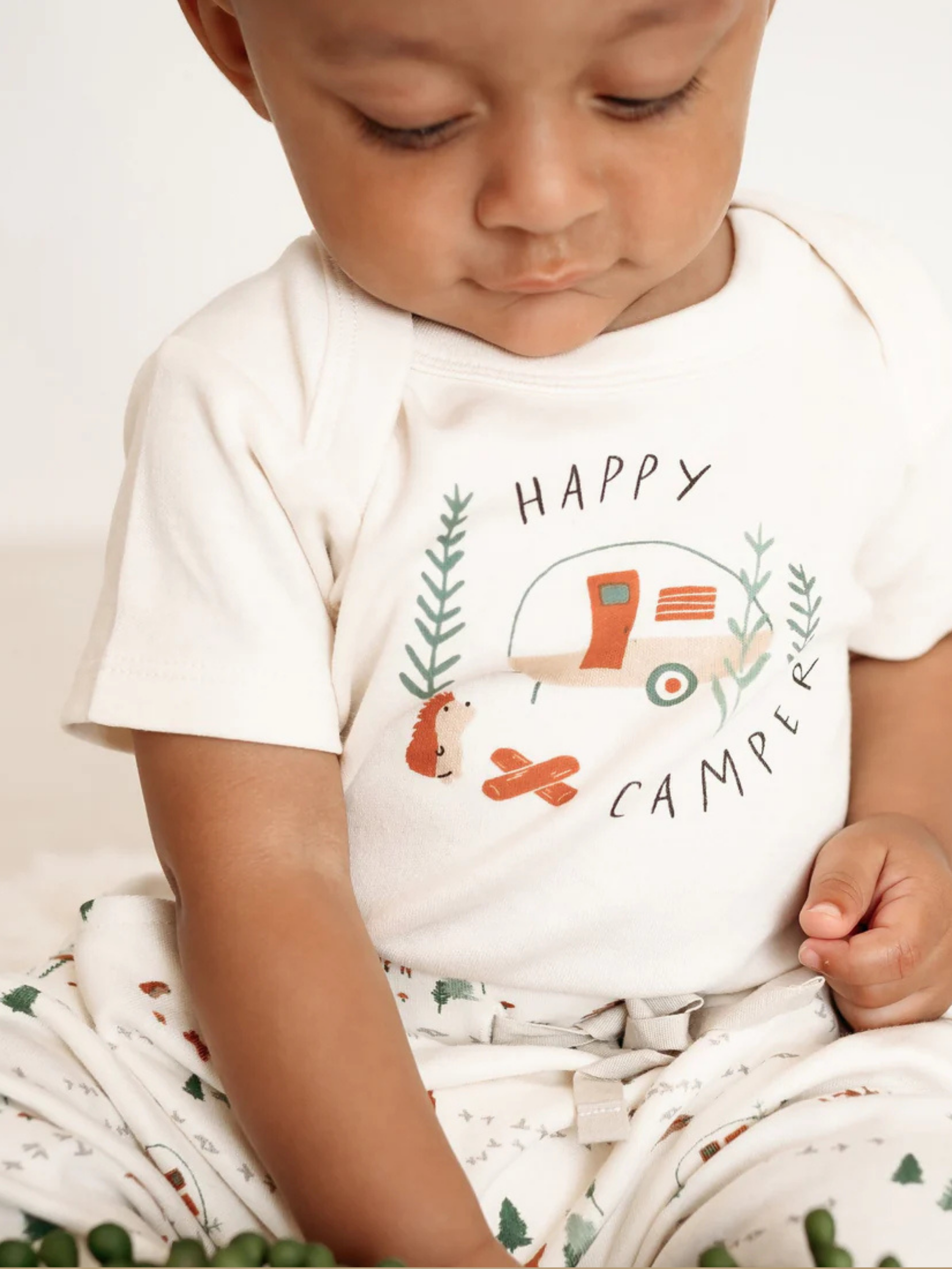 Finn + Emma Happy Camper Onesie/Tee