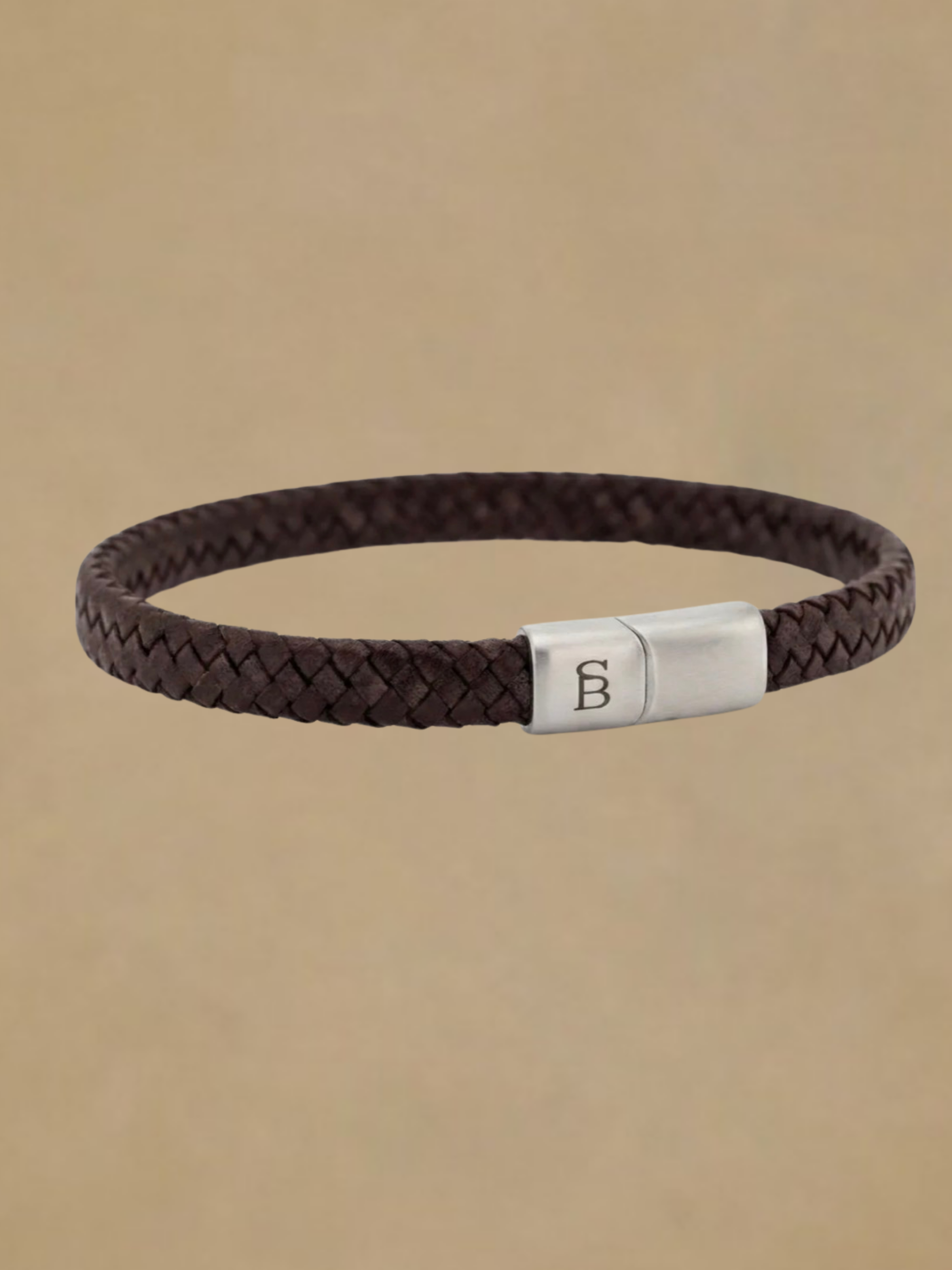 Steel & Barnett Leather Bracelet- Vintage Brown
