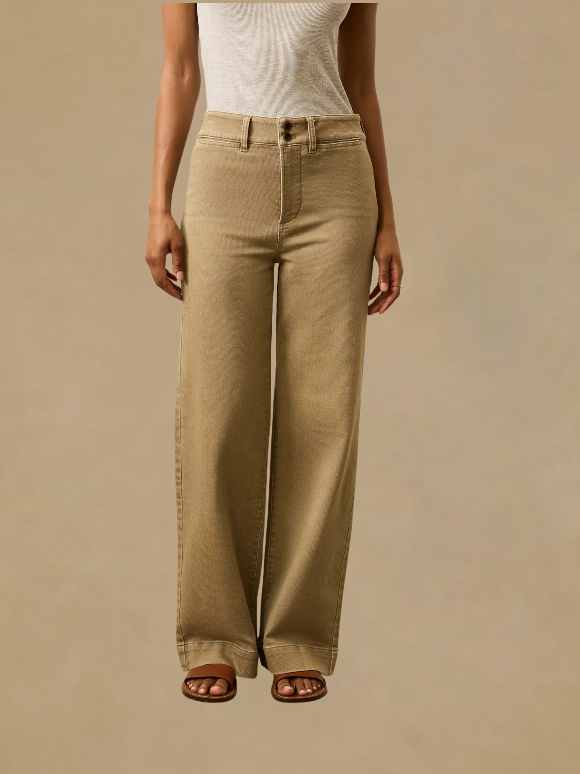Faherty Stretch Terry Patch Pant - Desert Khaki