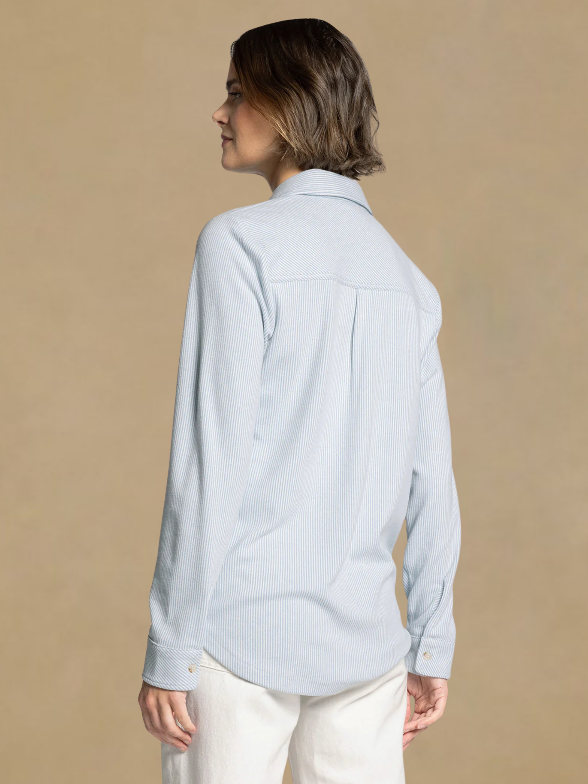 Thread & Supply Lewis Shirt - Light Blue Stripe