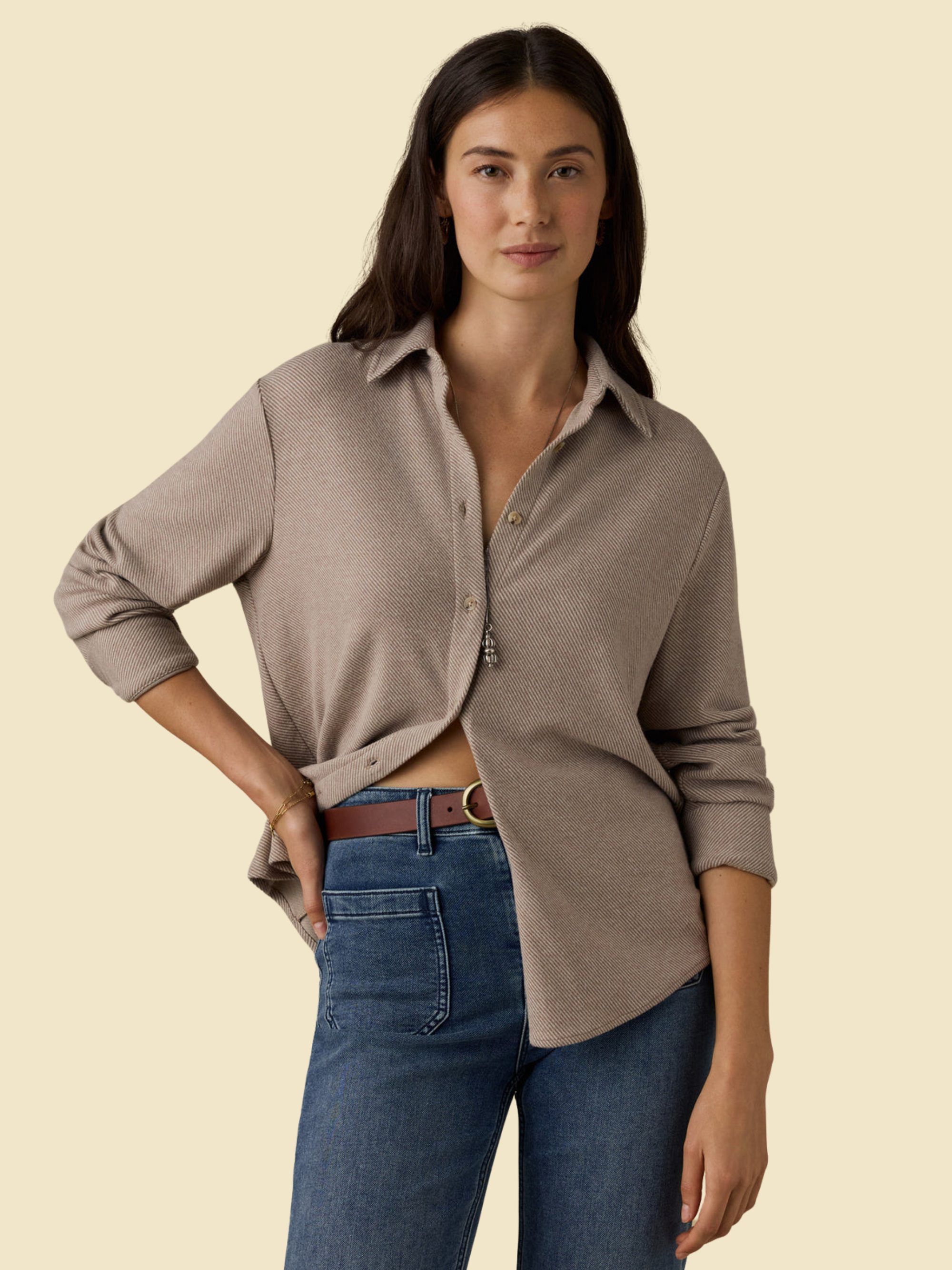 Faherty Legend Shirt - Timber Twill