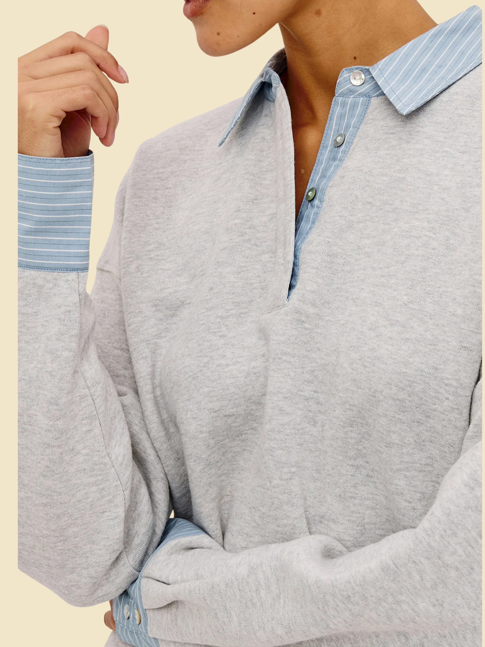 Rails Zavier Sweatshirt - Heather Grey