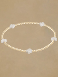 ENewton Signature Cross Small Bracelet - Off White