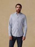 Faherty Coastline Knit Shirt - Oceanside Blue