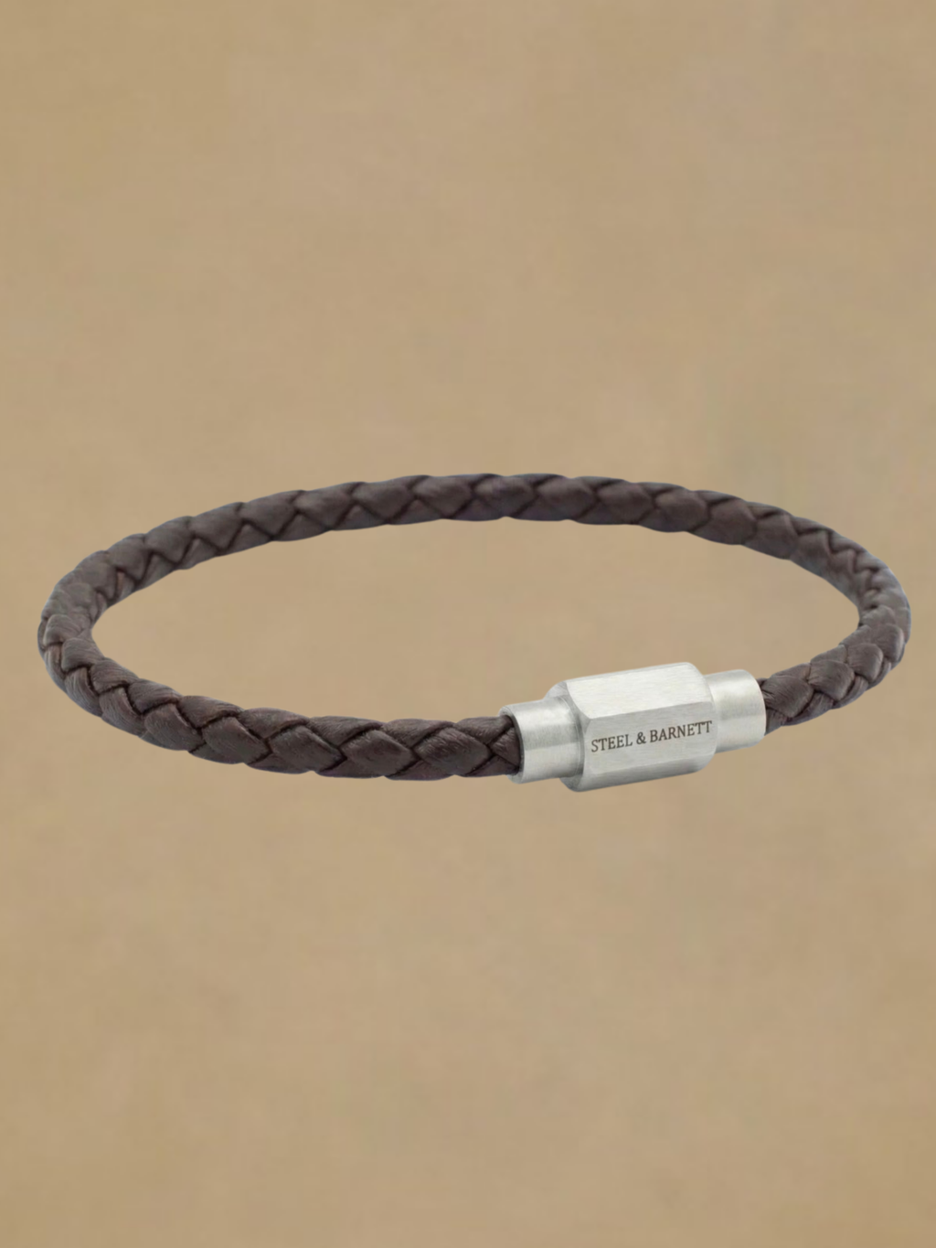 Steel & Barnett Leather Bracelet - Brown