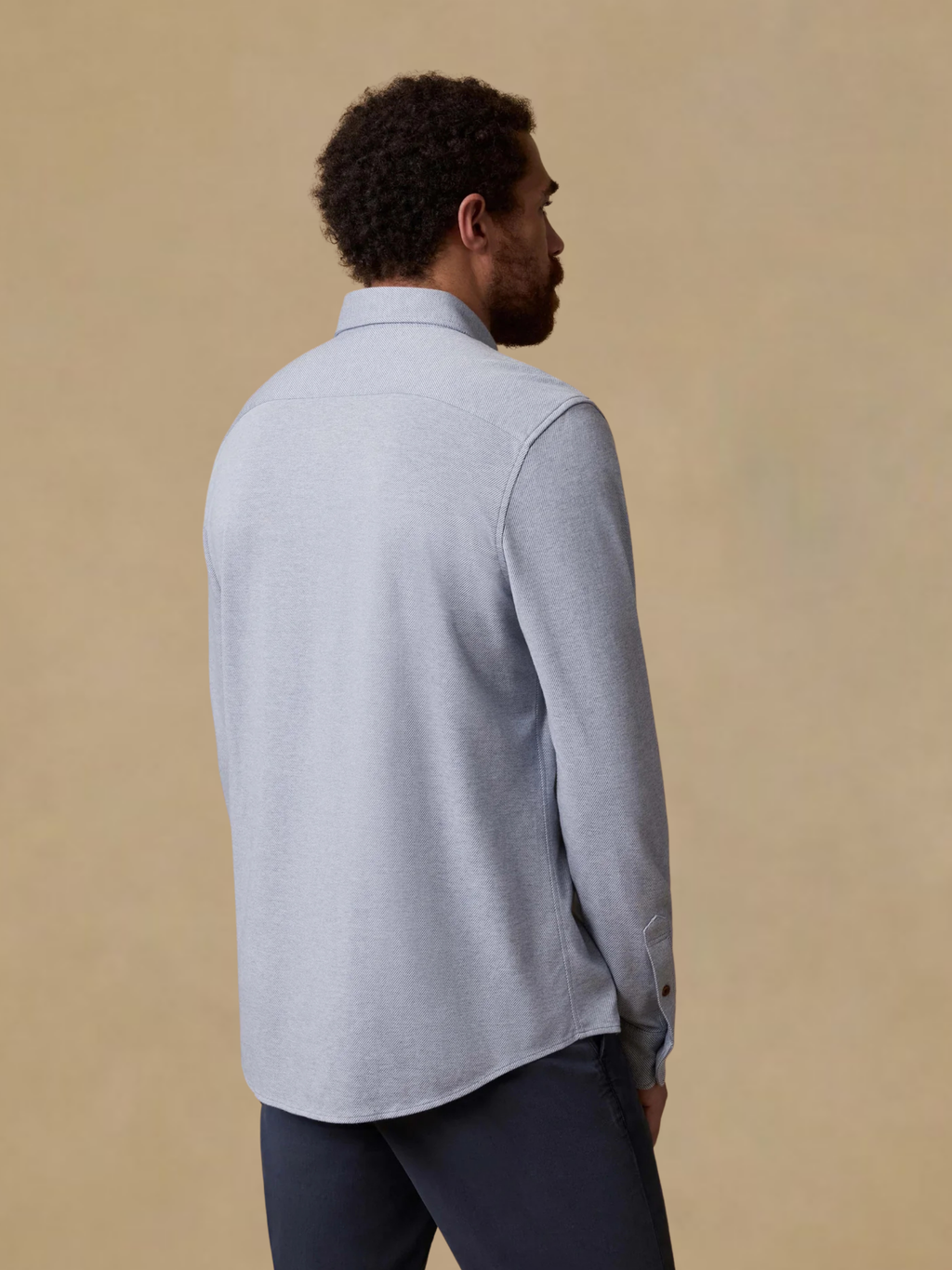 Faherty Coastline Knit Shirt - Oceanside Blue