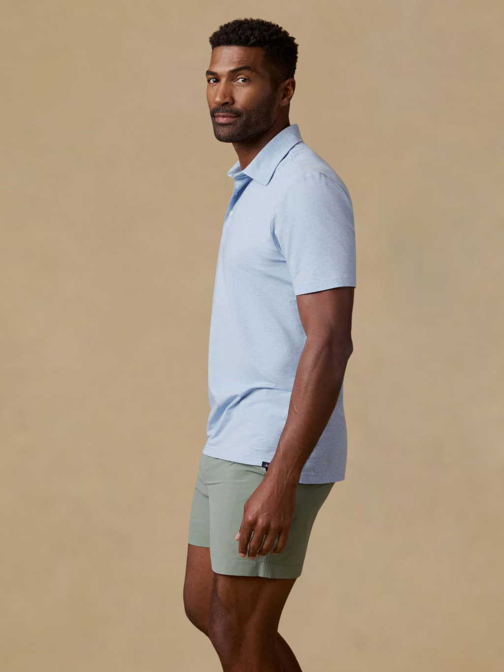 Faherty Movement Polo - Cardiff Blue