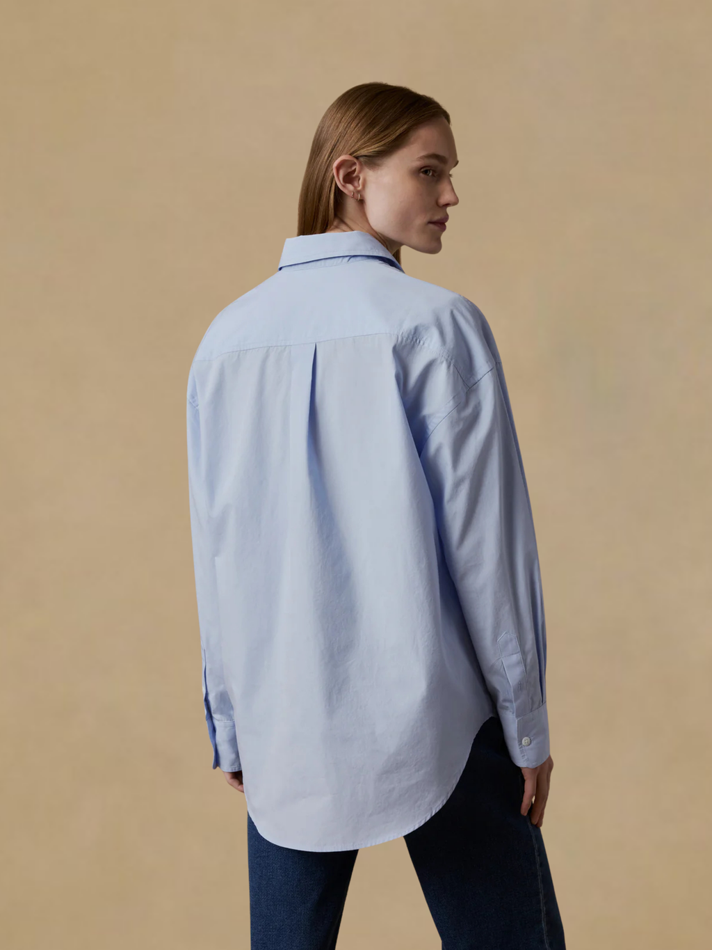 Faherty Coastal Poplin Shirt - Blue Current