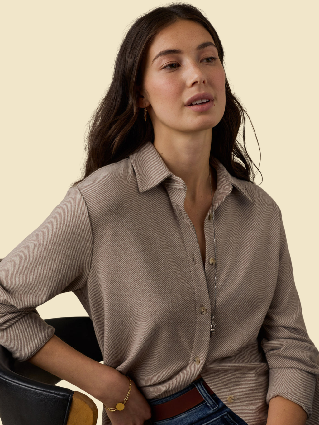 Faherty Legend Shirt - Timber Twill