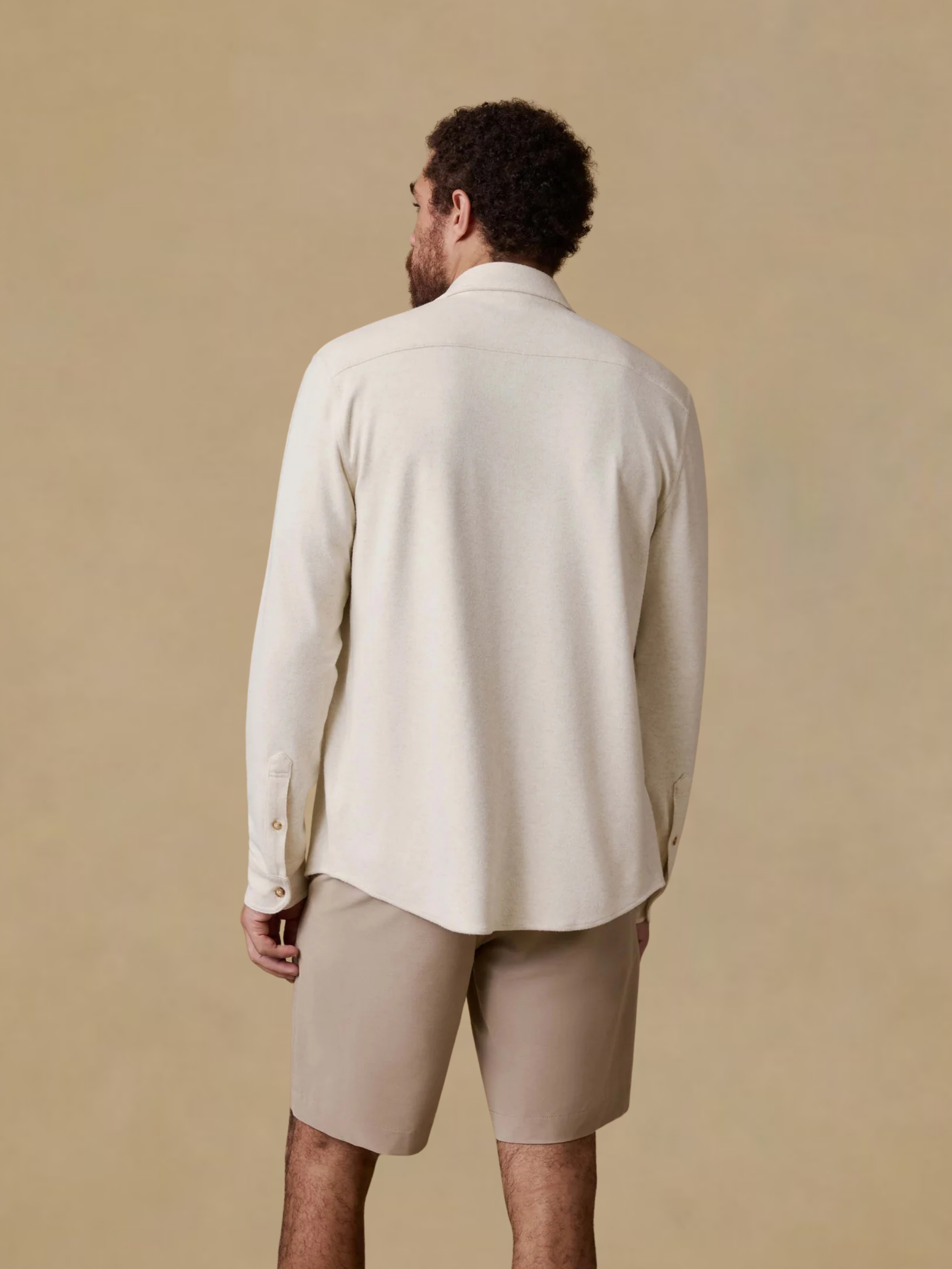 Faherty Legend Sweater Shirt- Off White