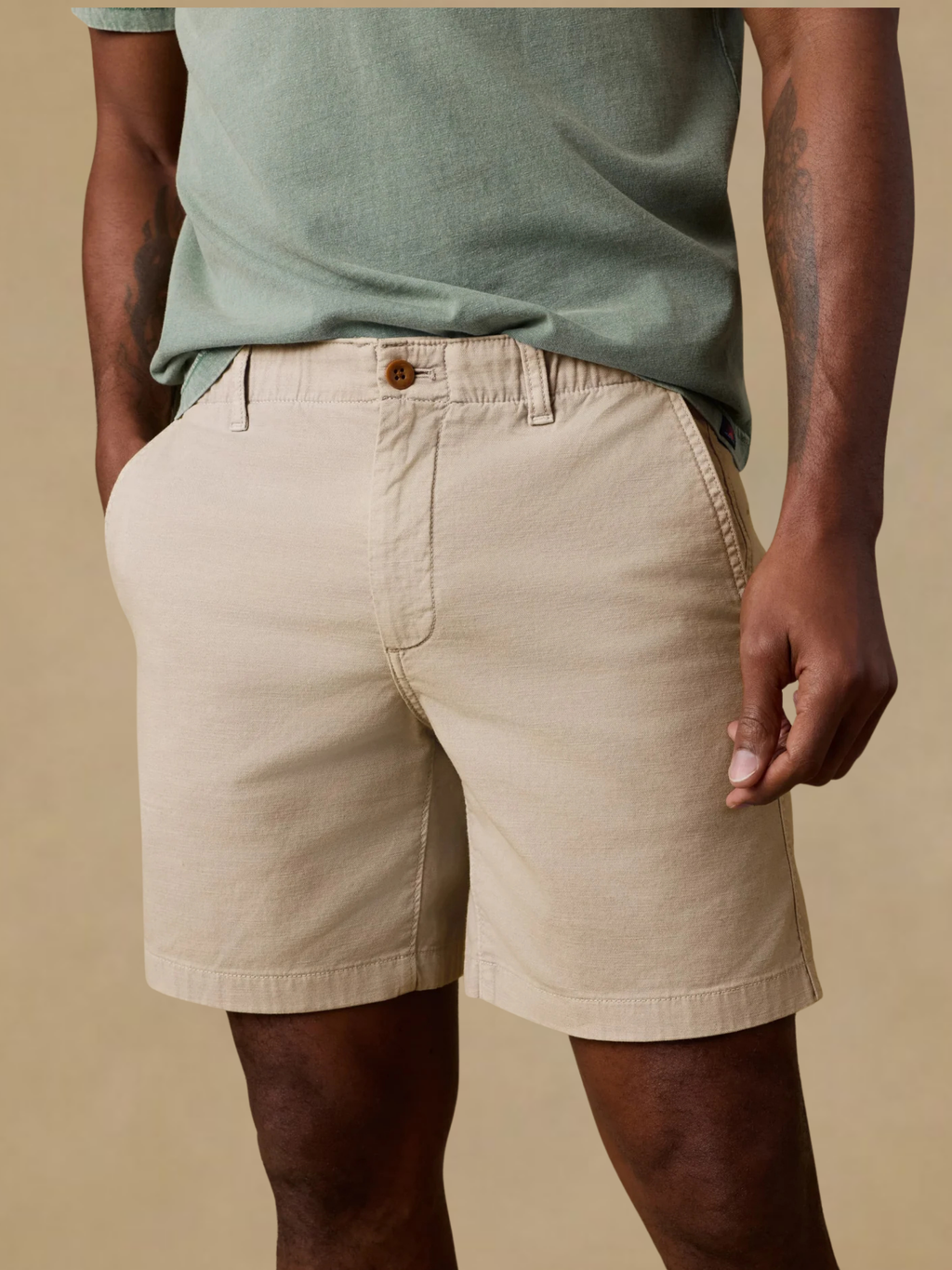 Faherty Reserve Chino Short - Stone