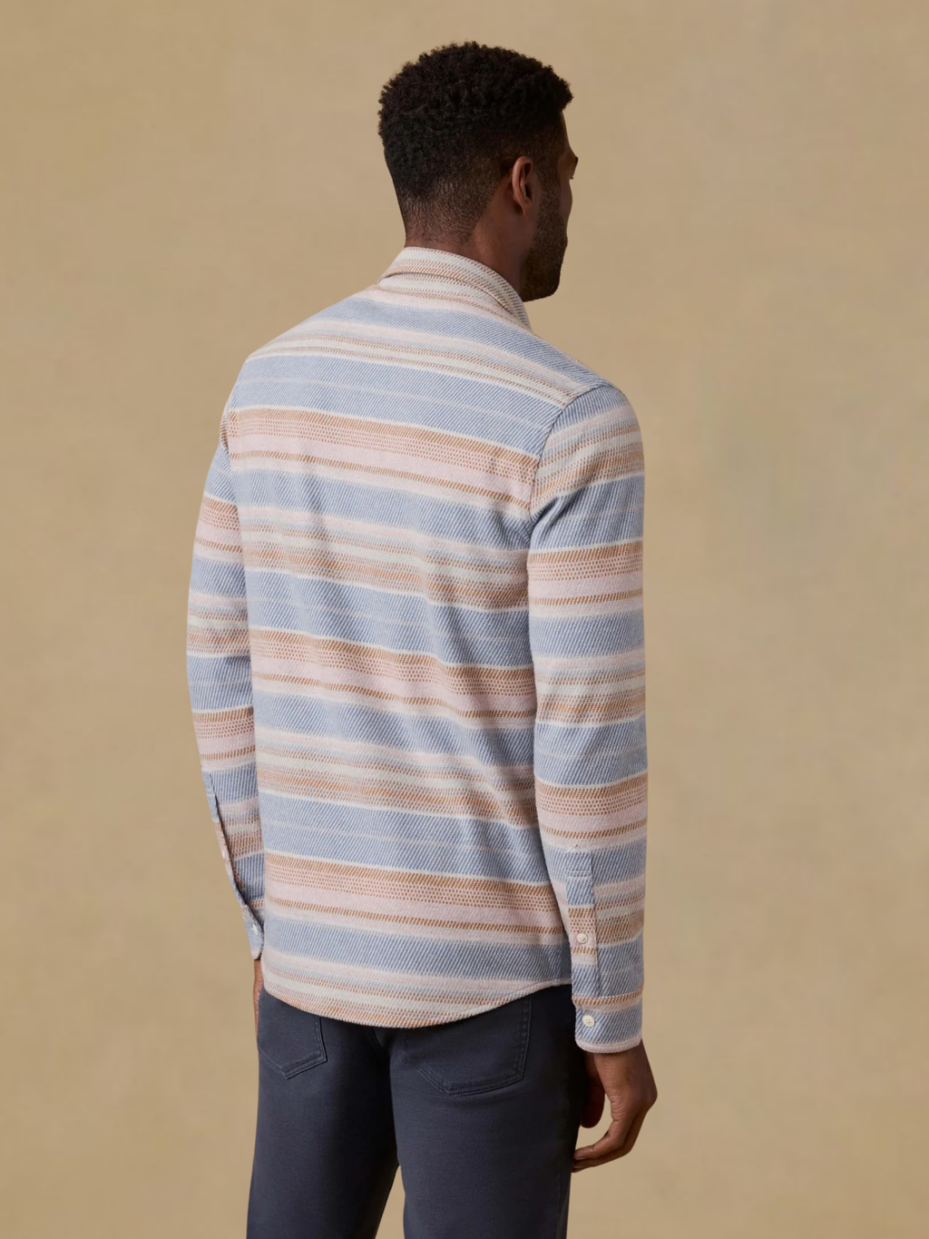 Faherty Legend Sweater Shirt- Isle Breeze Stripe