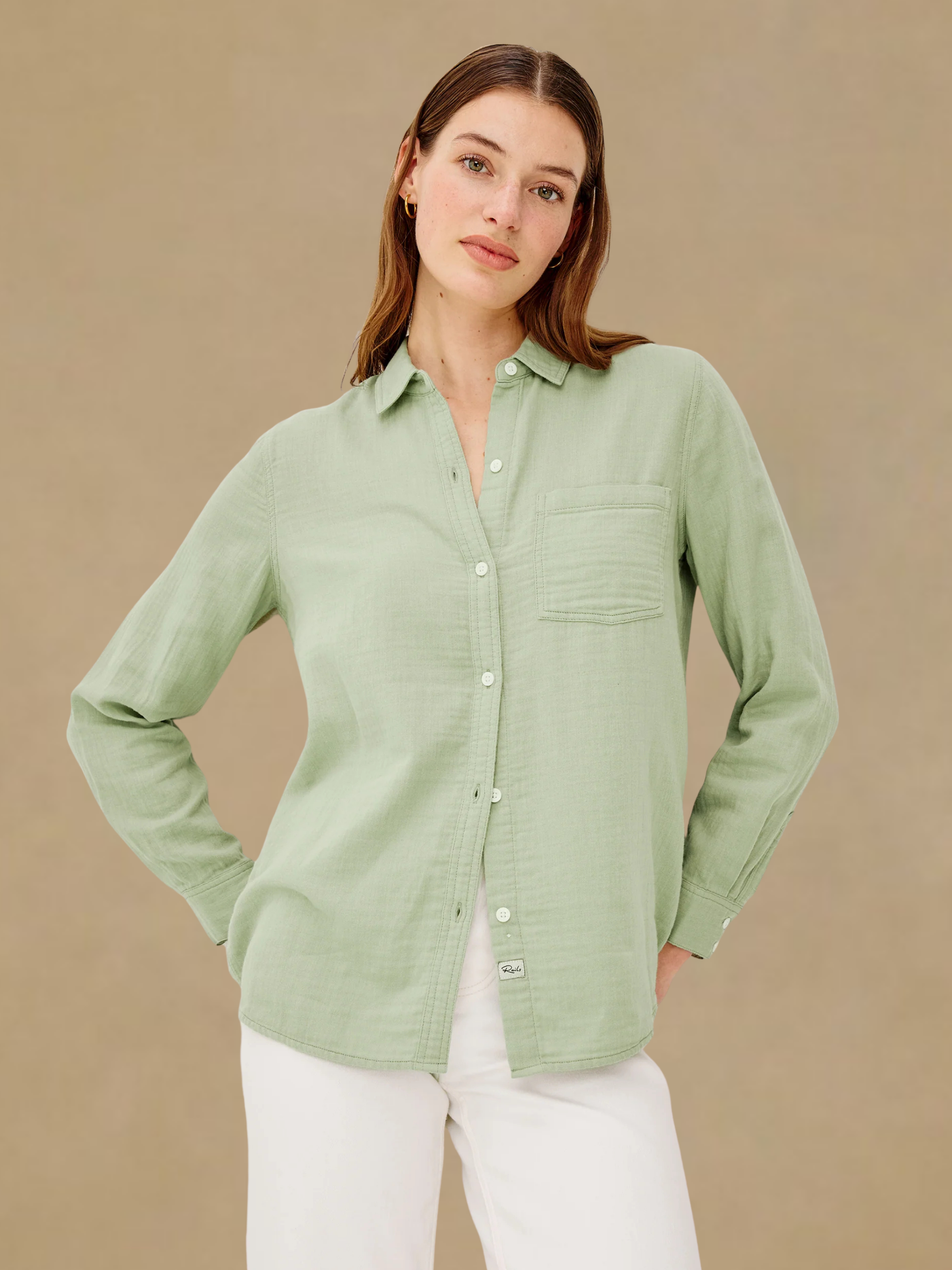 Rails Freeman Shirt - Vintage Sage