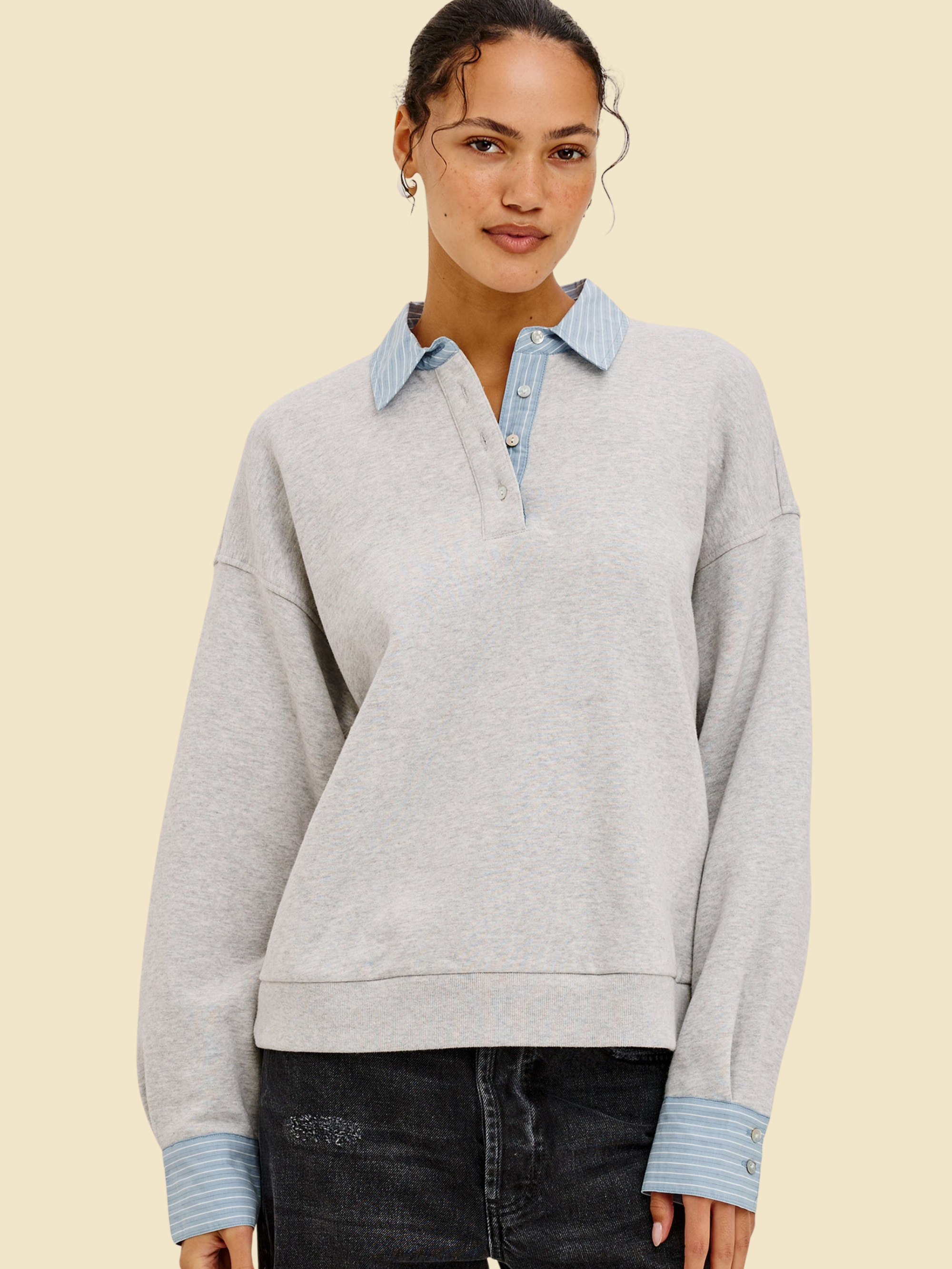 Rails Zavier Sweatshirt - Heather Grey