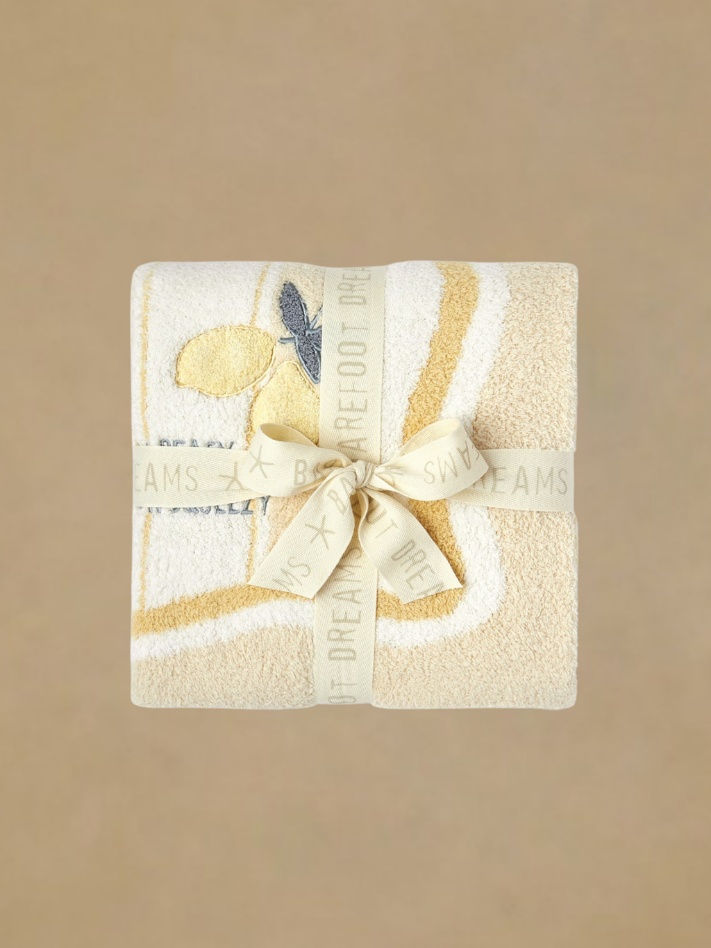 Barefoot Dreams CozyChic Lemon Stroller Blanket