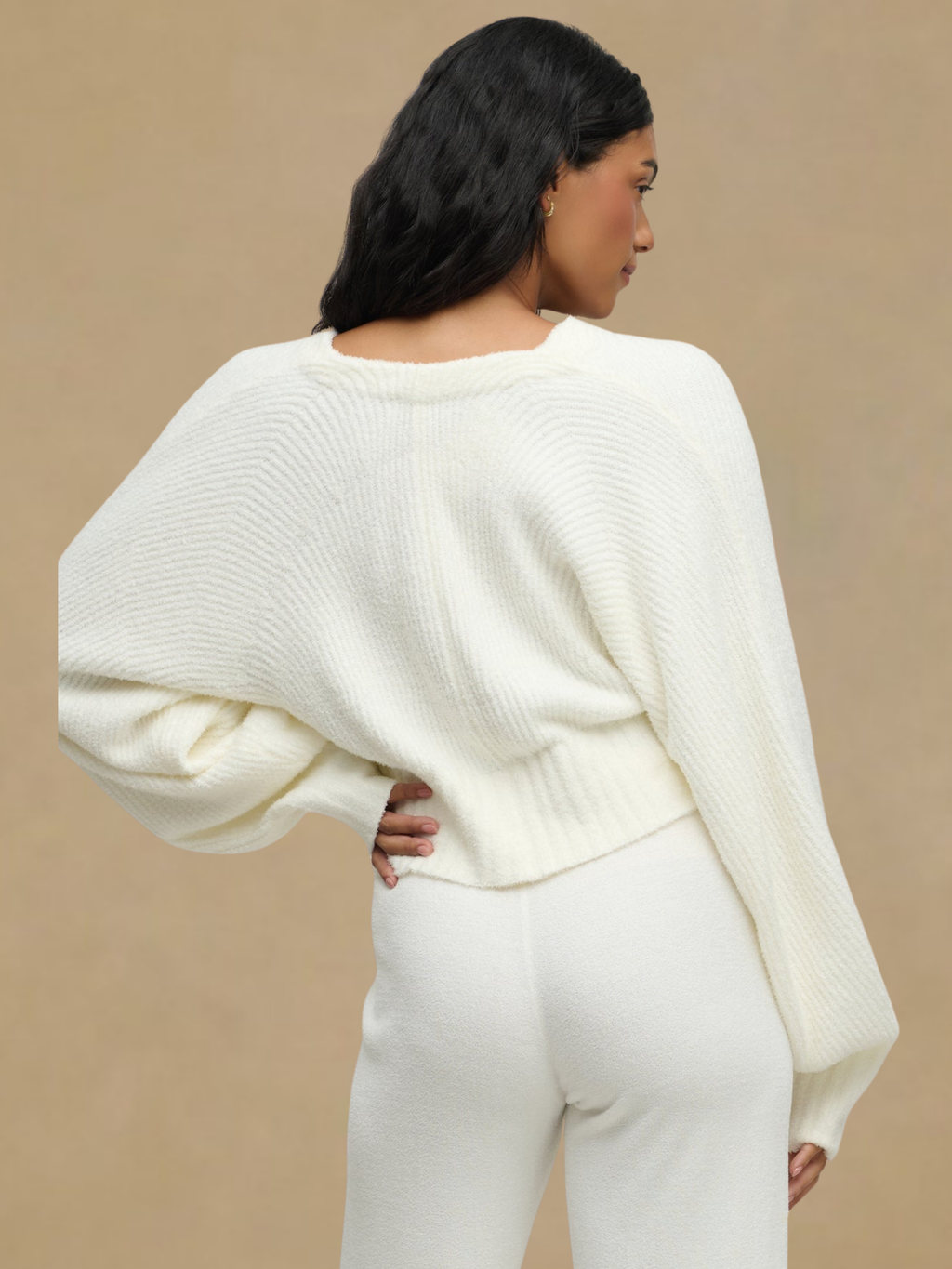 Barefoot Dreams CozyChic Ribbed Cropped Cardigan