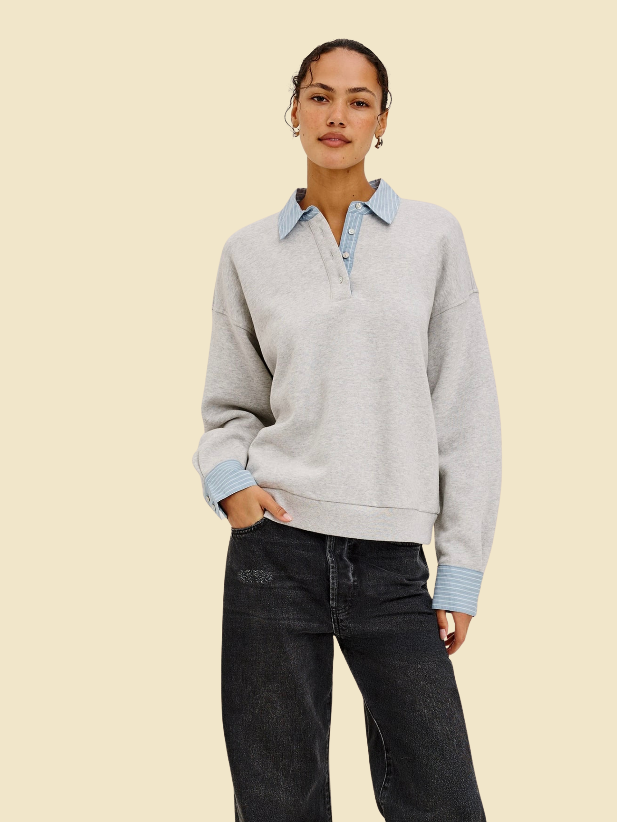 Rails Zavier Sweatshirt - Heather Grey