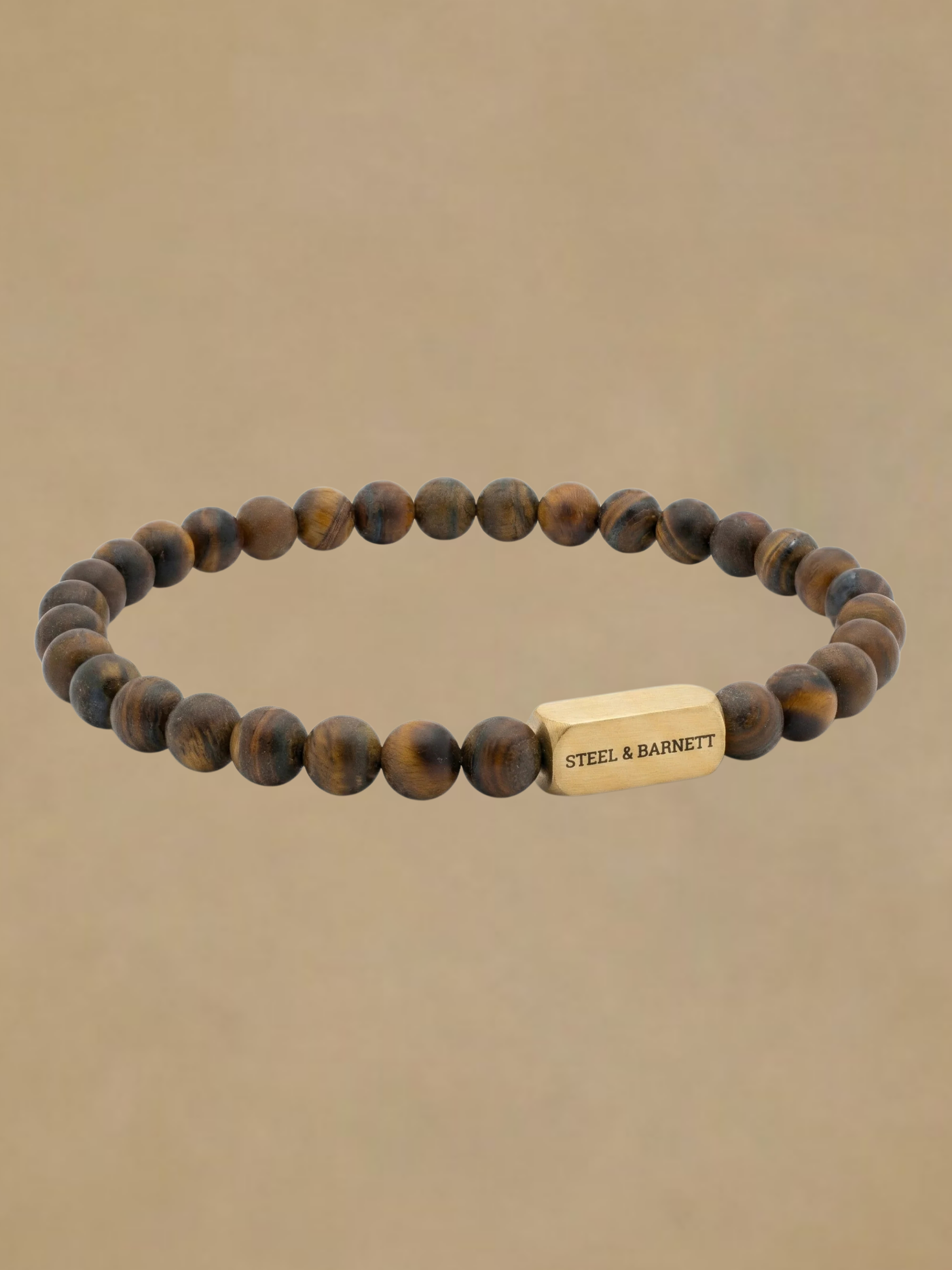 Steel & Barnett Stone Bracelet - Matte Tiger