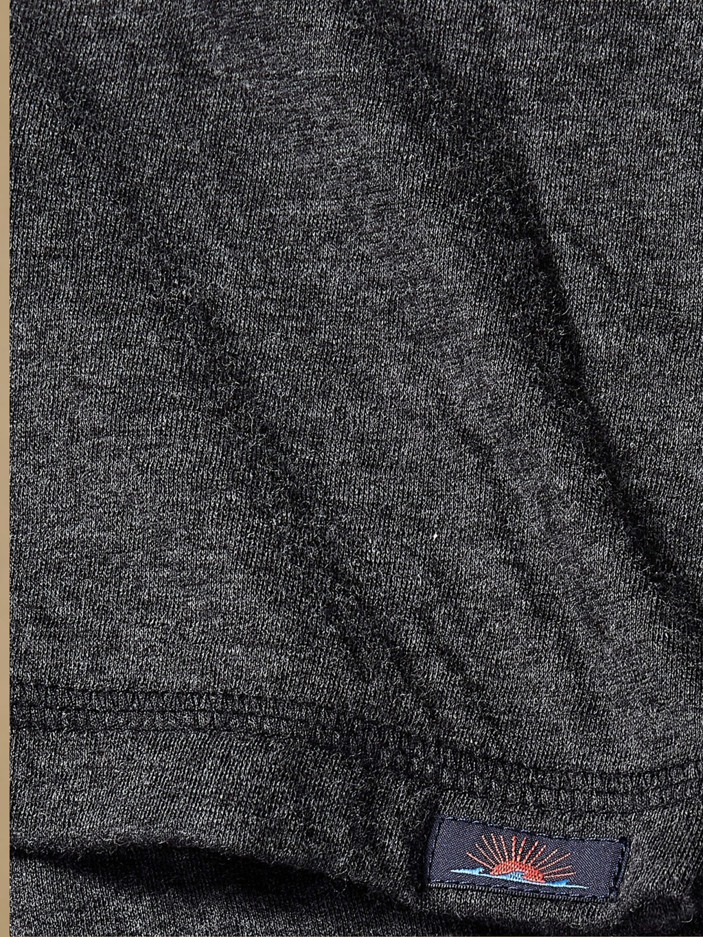 Faherty Cloud Henley - Charcoal Heather