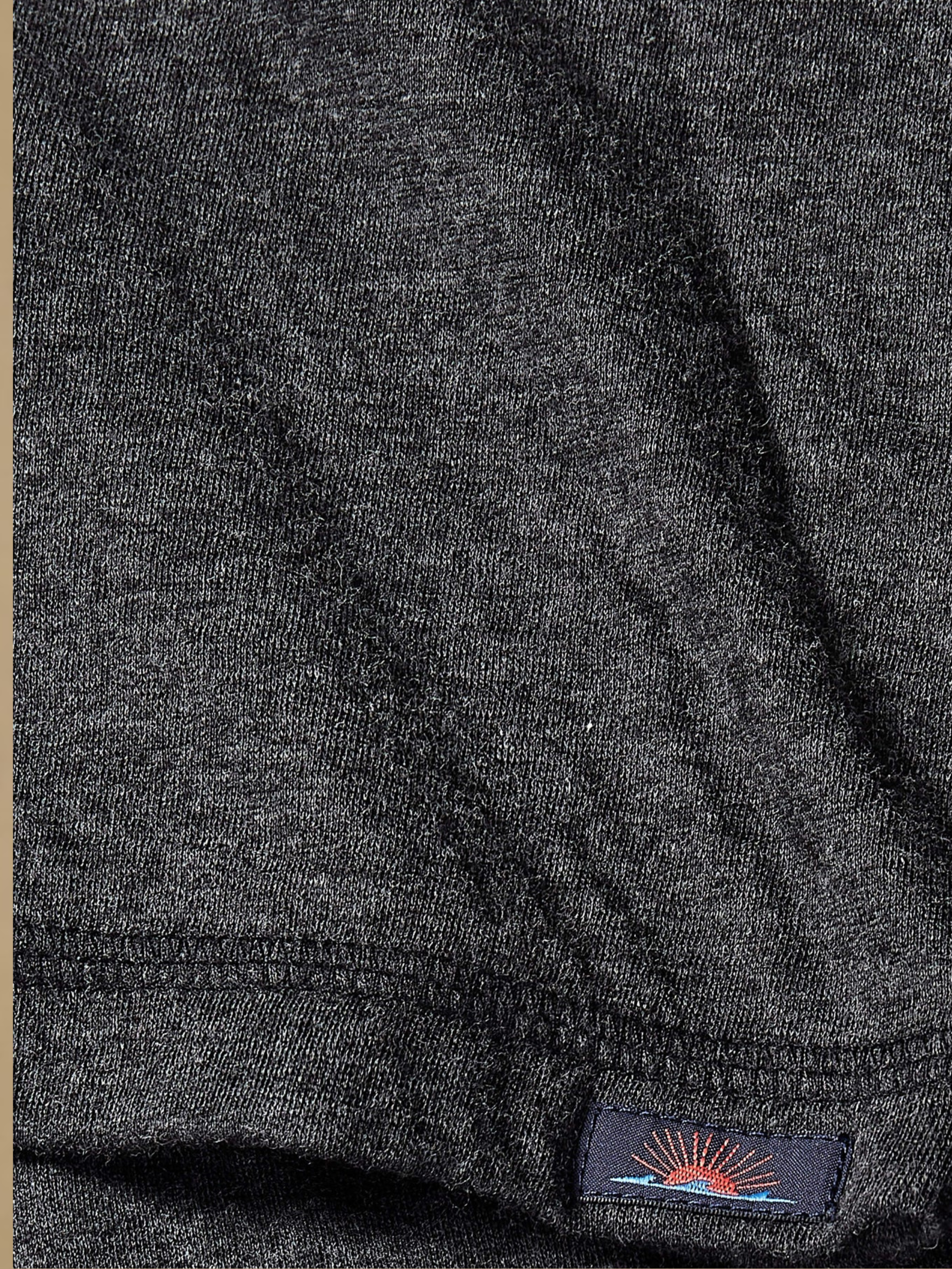 Faherty Cloud Henley - Charcoal Heather