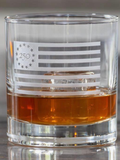 America 250 Betsy Ross Flag 10oz Whiskey Glass