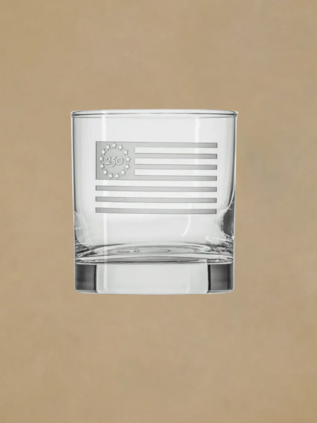 America 250 Betsy Ross Flag 10oz Whiskey Glass