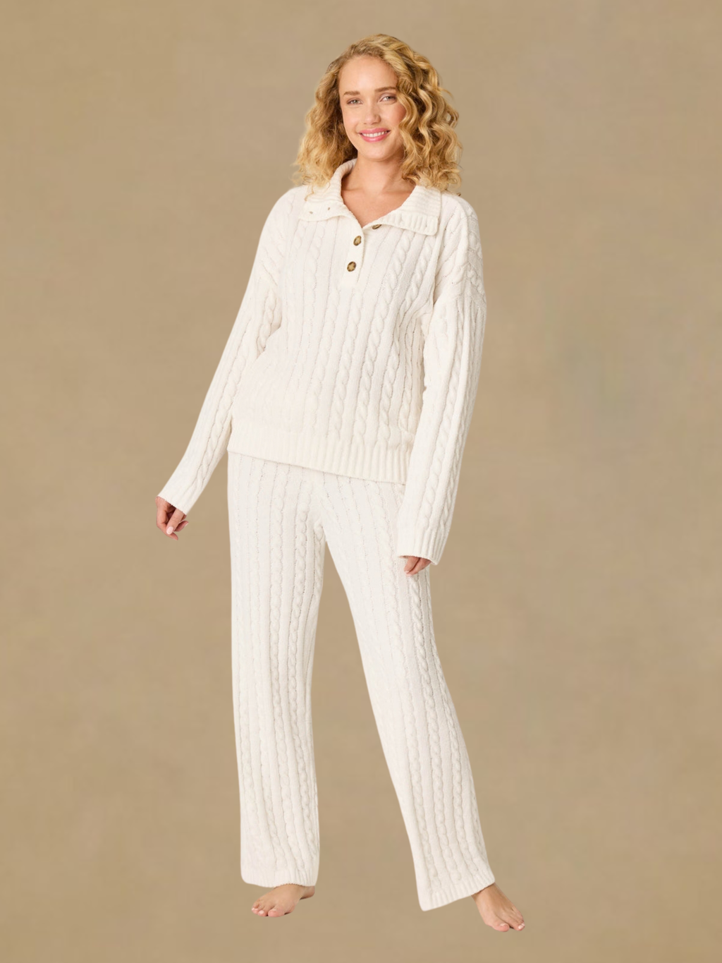 PJ Salvage Cozy Chenille Pullover - Ivory