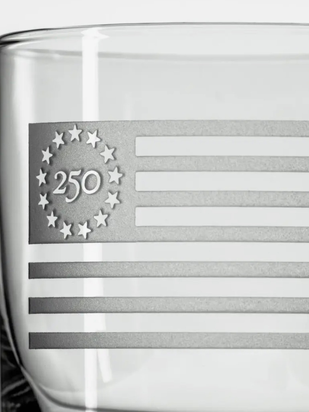 America 250 Betsy Ross Flag 10oz Whiskey Glass