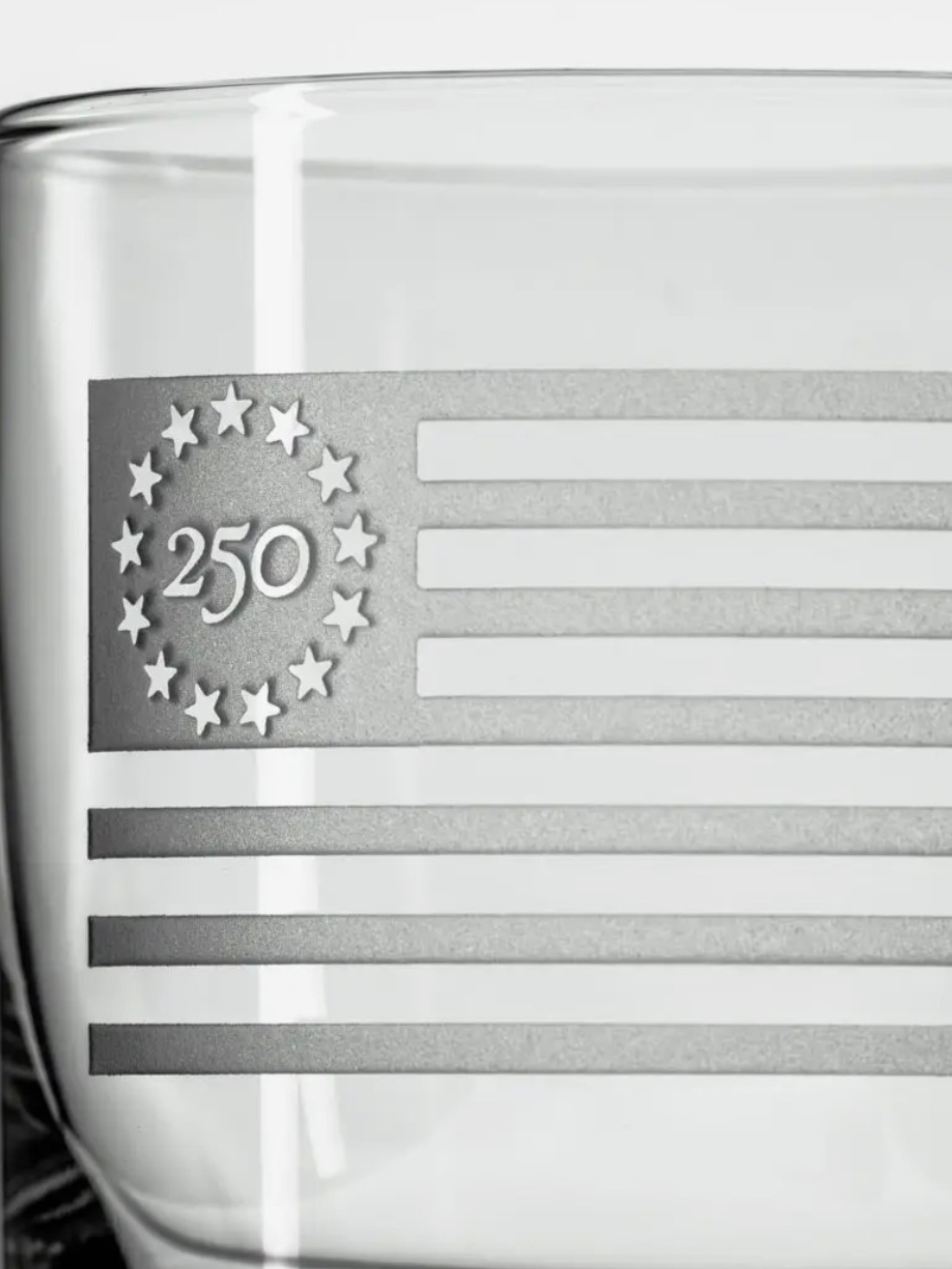 America 250 Betsy Ross Flag 10oz Whiskey Glass