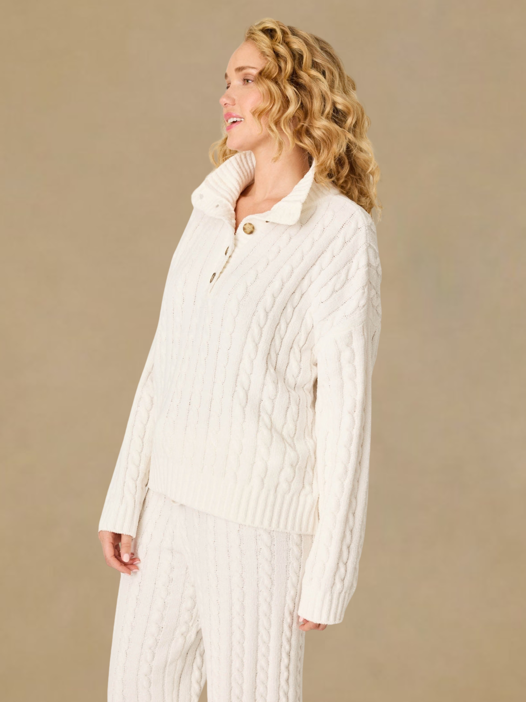 PJ Salvage Cozy Chenille Pullover - Ivory