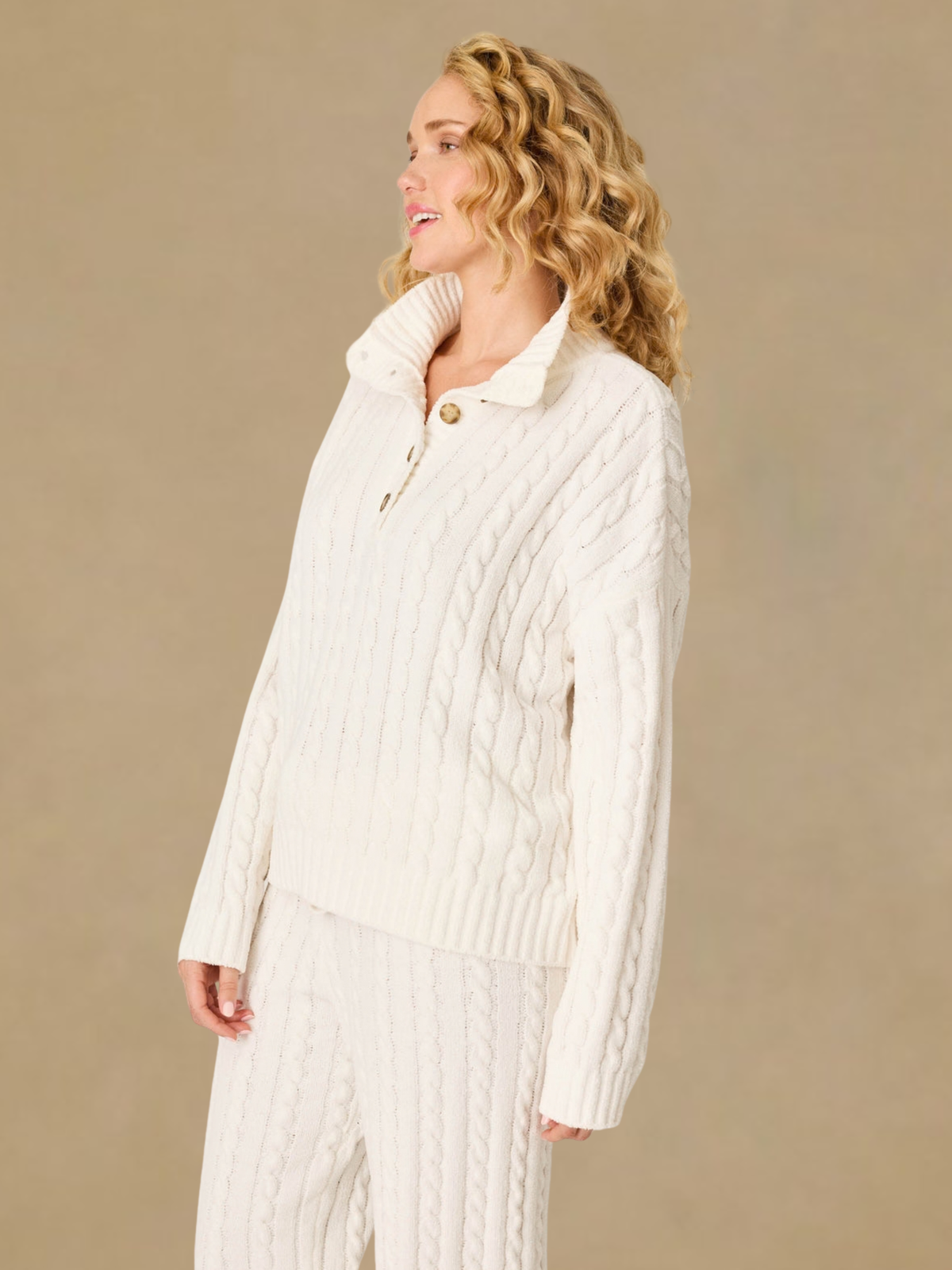 PJ Salvage Cozy Chenille Pullover - Ivory
