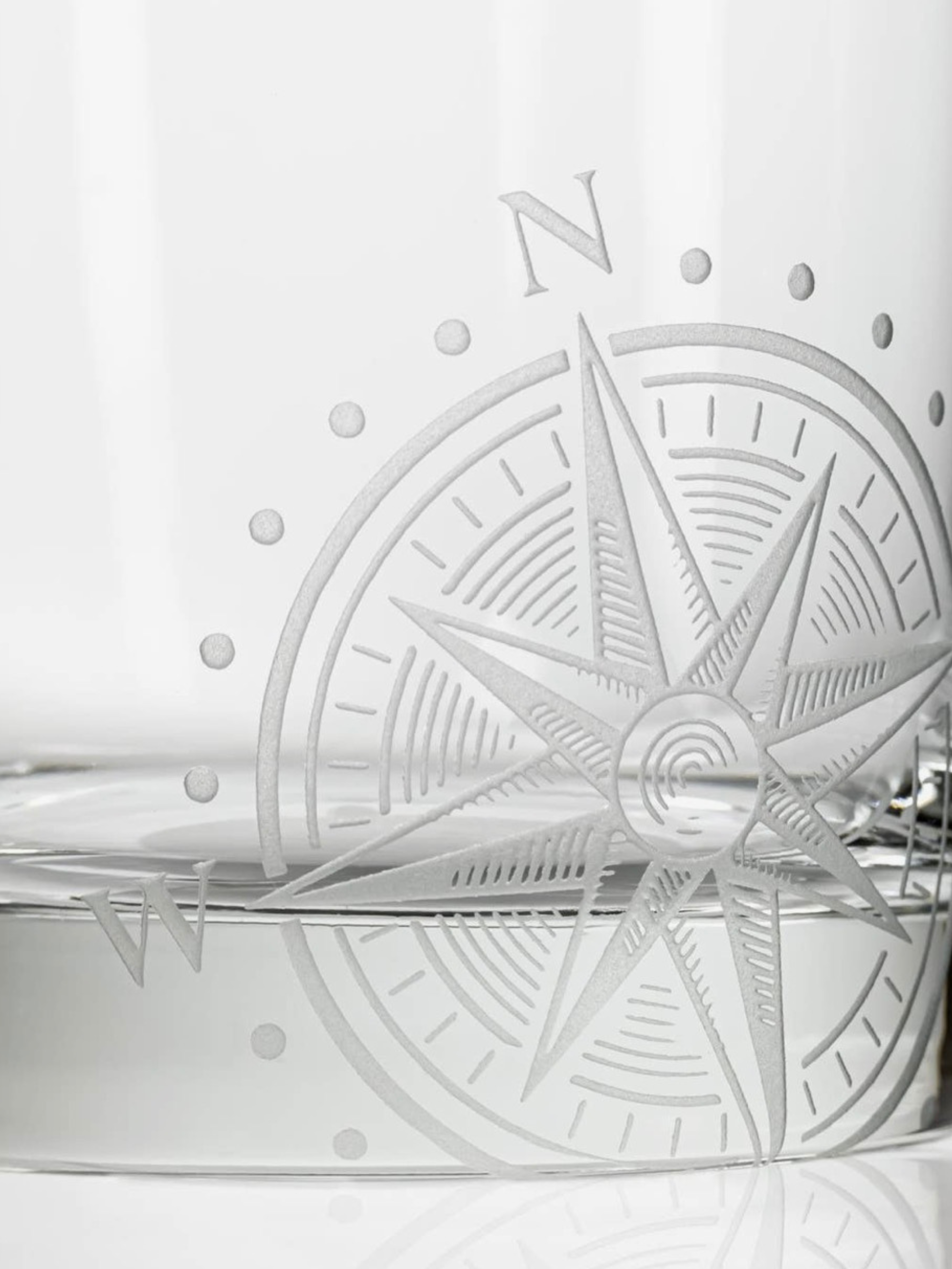 Compass Star 10oz Rocks Glass