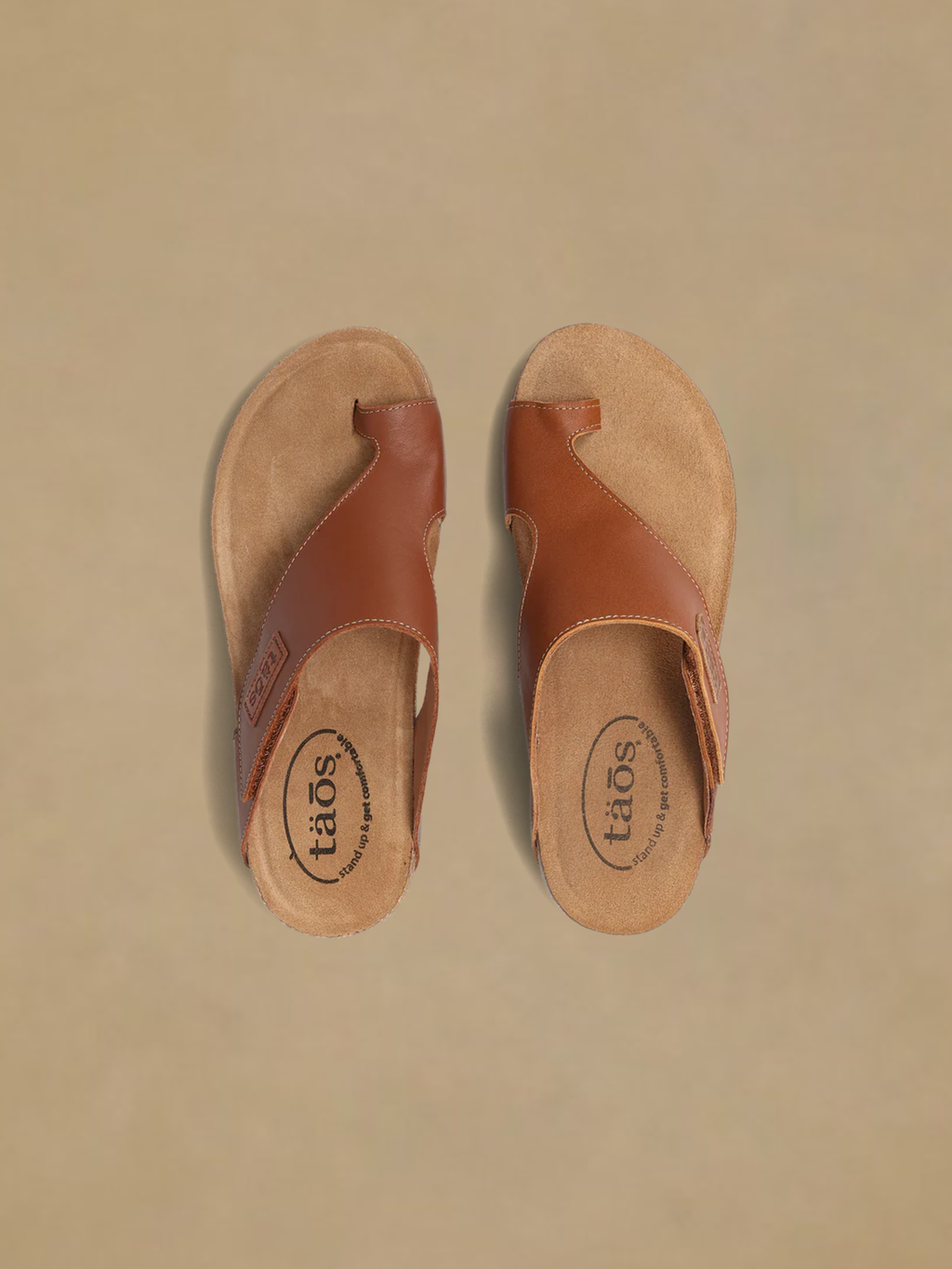 Taos Loop Leather Sandal - Brandy