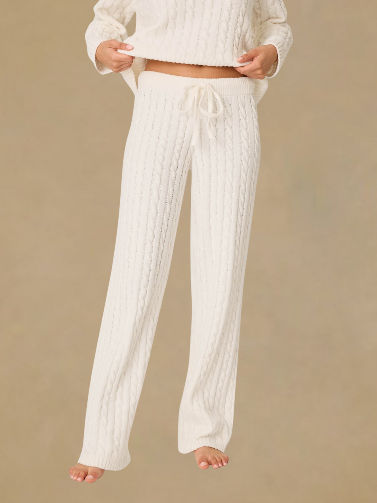 PJ Salvage Cozy Chenille Lounge Pant - Ivory