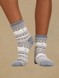 UGG Cressida Cozy Quarter Socks - Grey Heather Multi