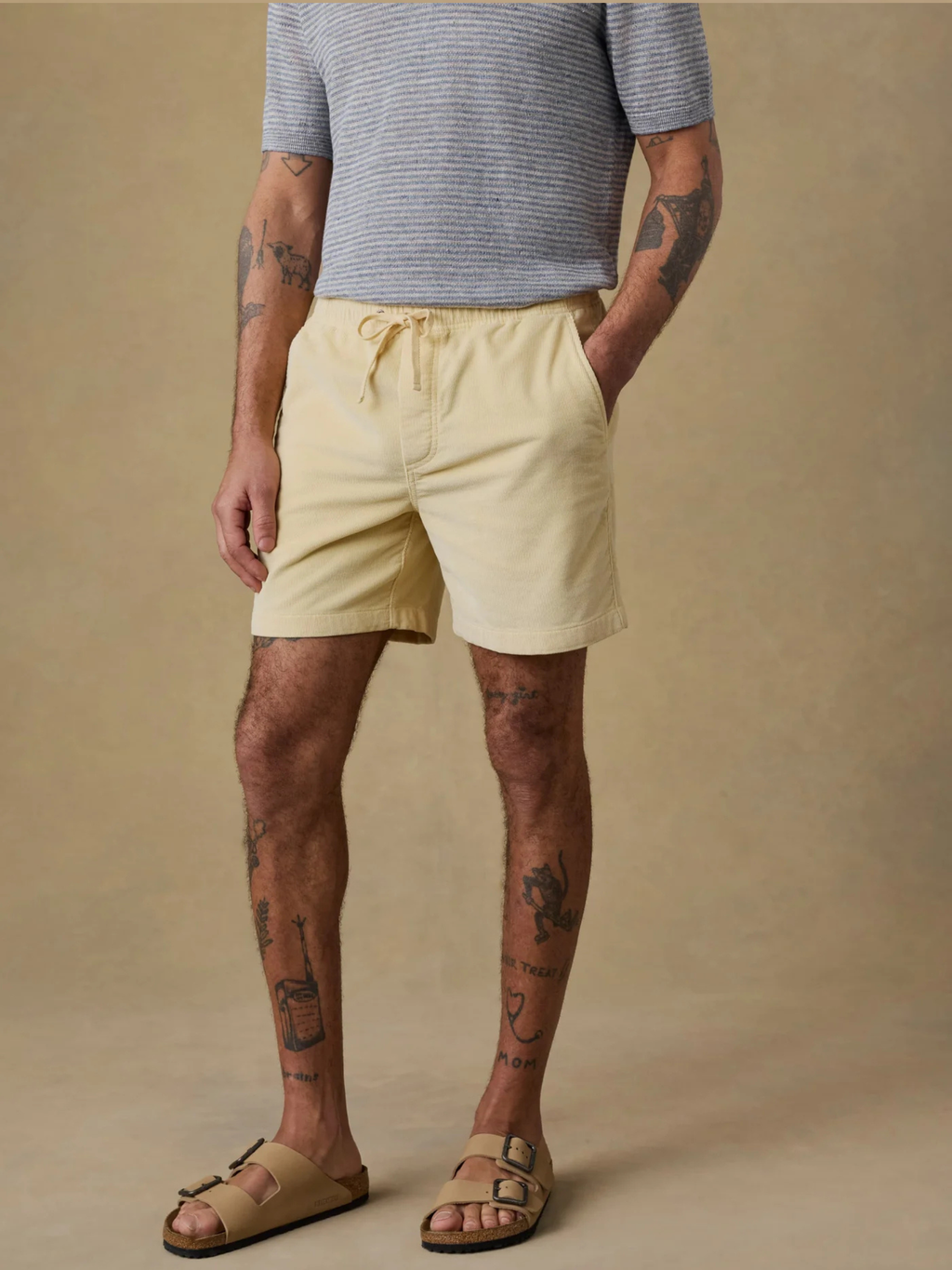 Faherty Essential Corduroy Short- Faded Sun