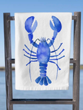 Watercolor Blue Lobster Tea Towel