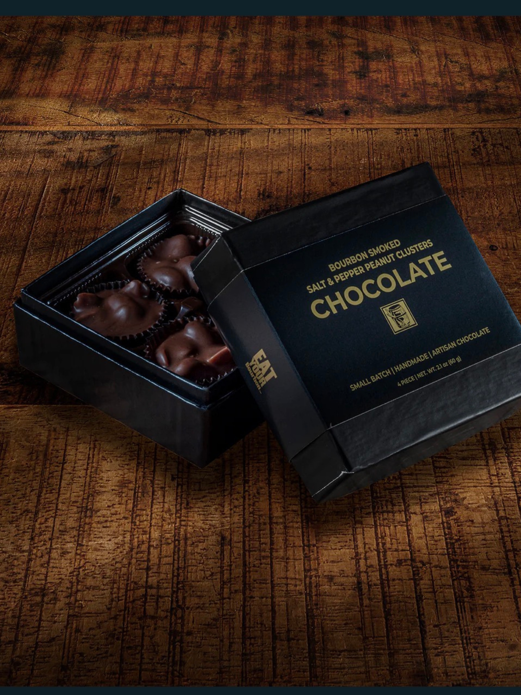 Bourbon Smoked Salt & Pepper Clusters