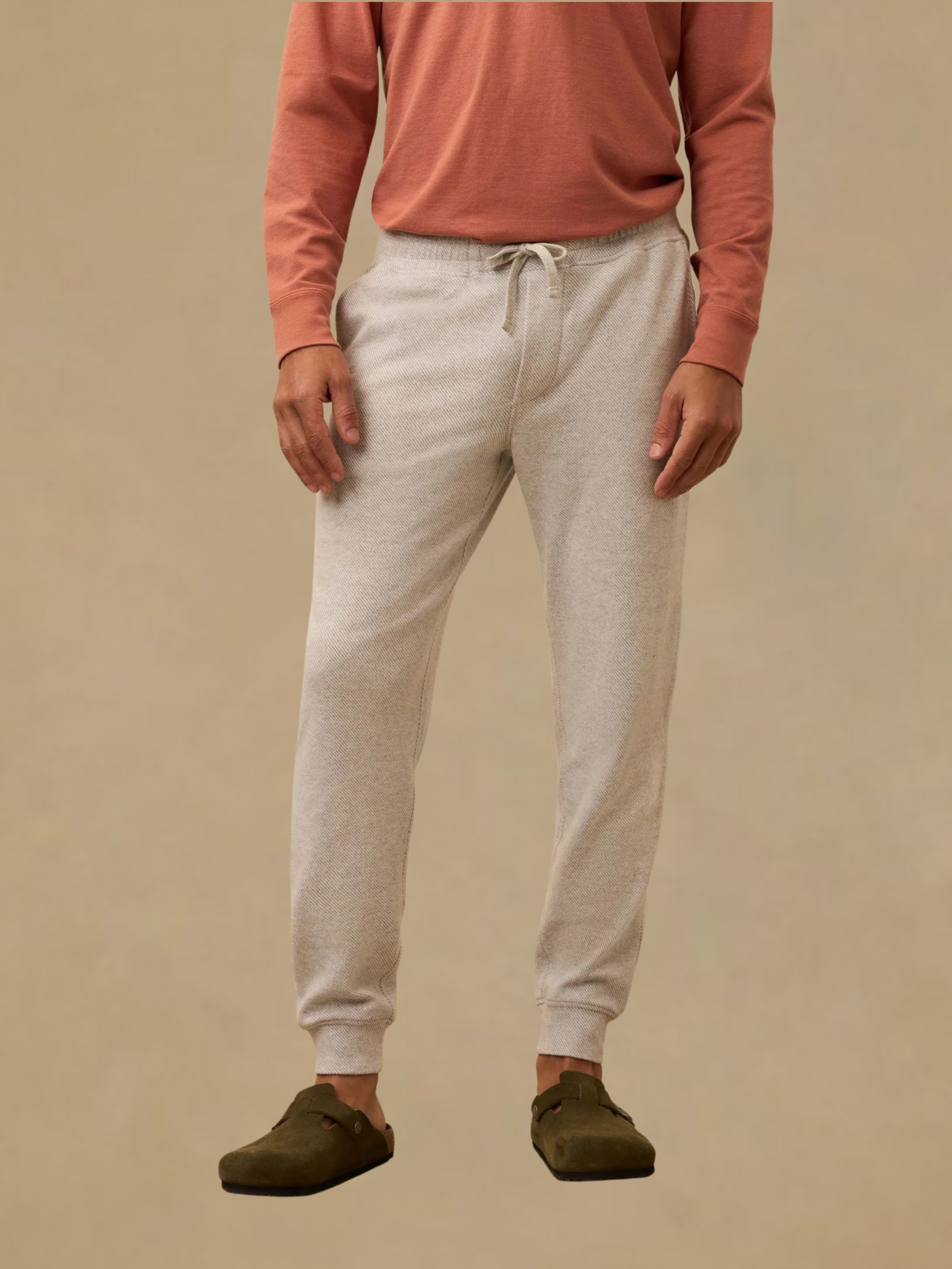 Faherty Legend Sweatpant - Light Heather Grey