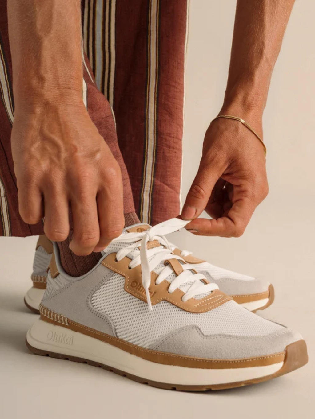 Olukai Koke Bright White/Sterling