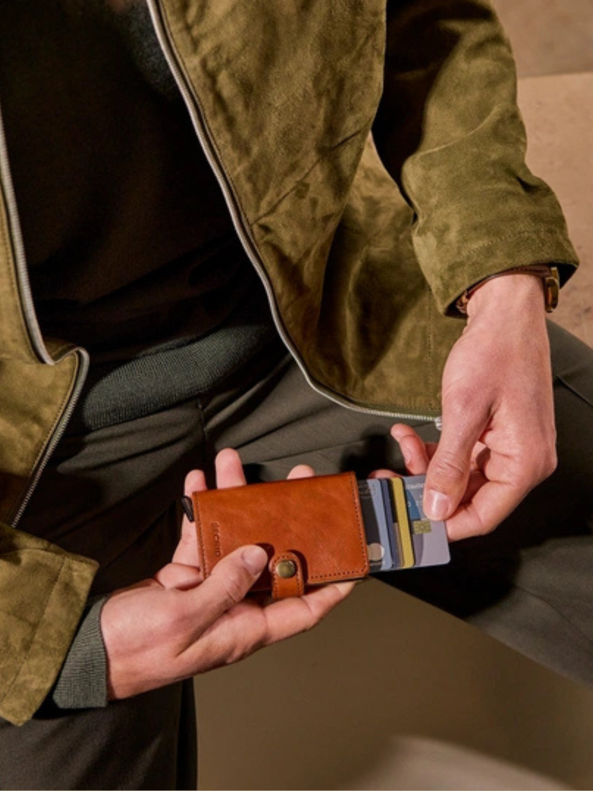 Secrid Premium MiniWallet- Saddle
