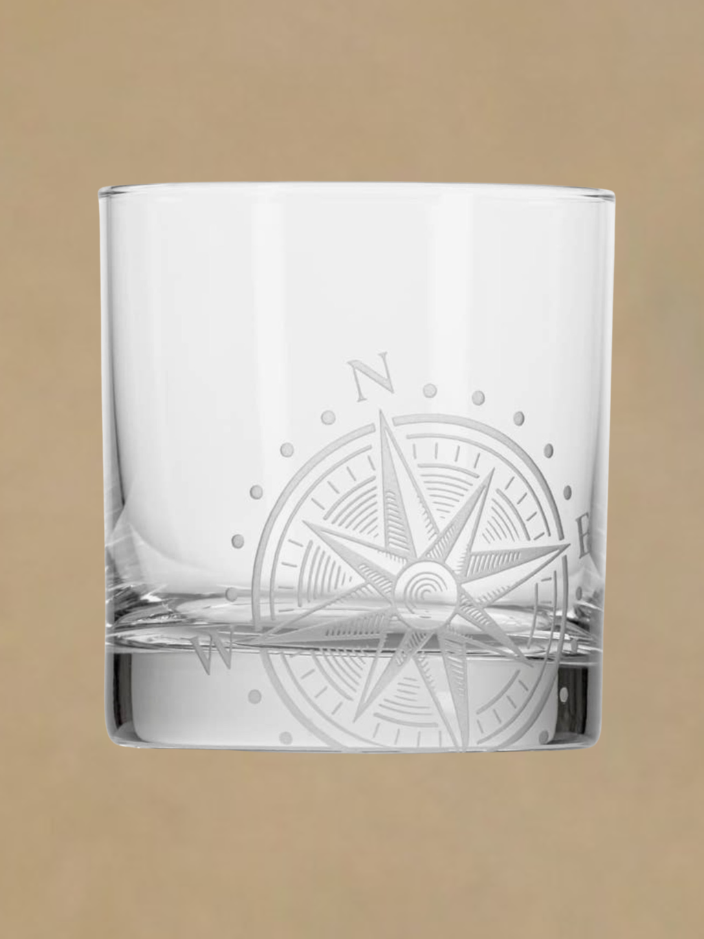 Compass Star 10oz Rocks Glass